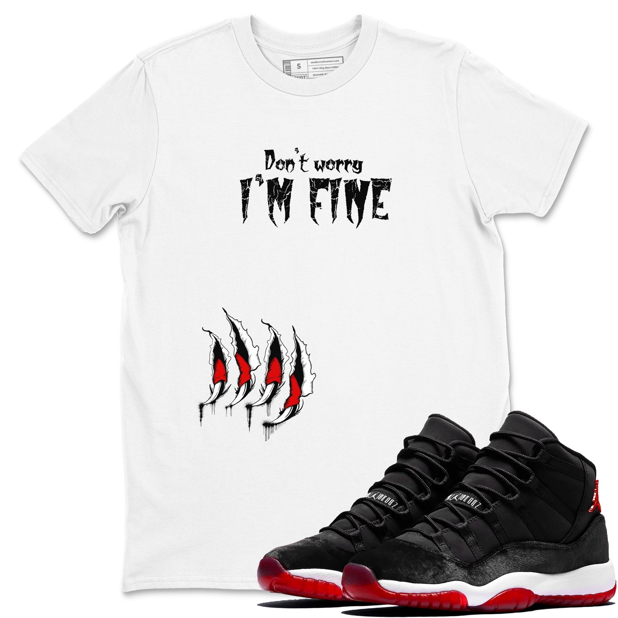 I'm Fine snkmatch Tees - Air Jordan 11 Bred Velvet