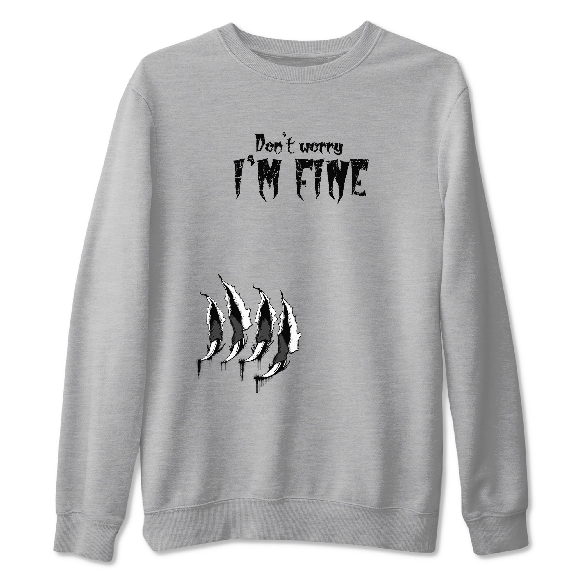 I'm Fine snkmatch Tees - Air Jordan 12 Black Wolf Grey