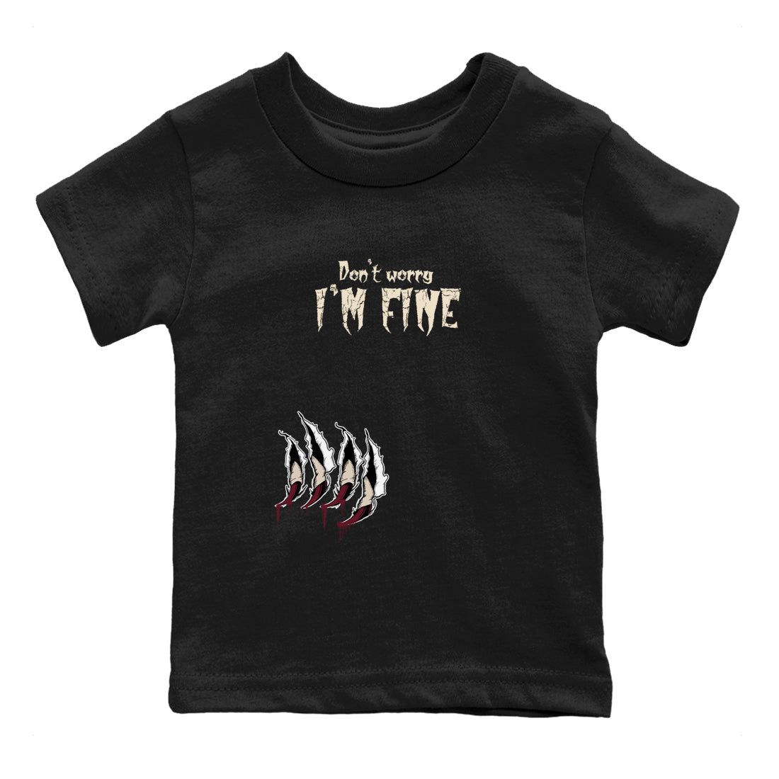 I'm Fine snkmatch Tees Kids - Air Jordan 4 A Ma Maniere x Fossil Stone