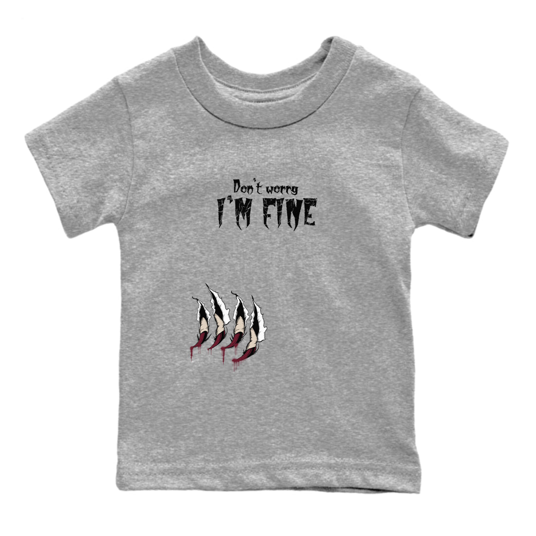 I'm Fine snkmatch Tees Kids - Air Jordan 4 A Ma Maniere x Fossil Stone