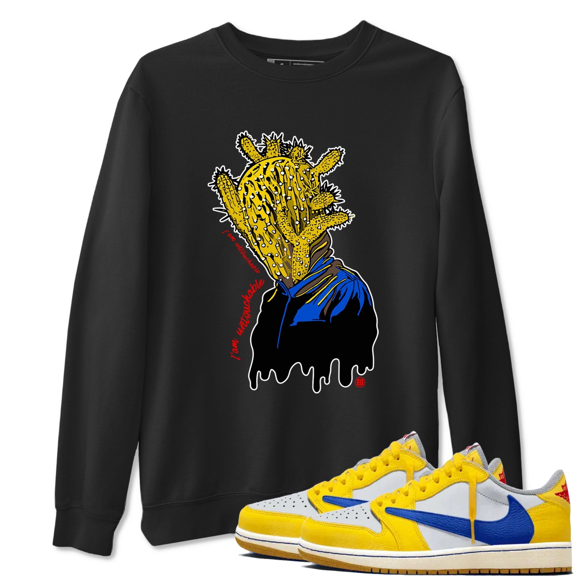 I'm Untouchable snkmatch Tees - Air Jordan 1 Travis Scott Canary