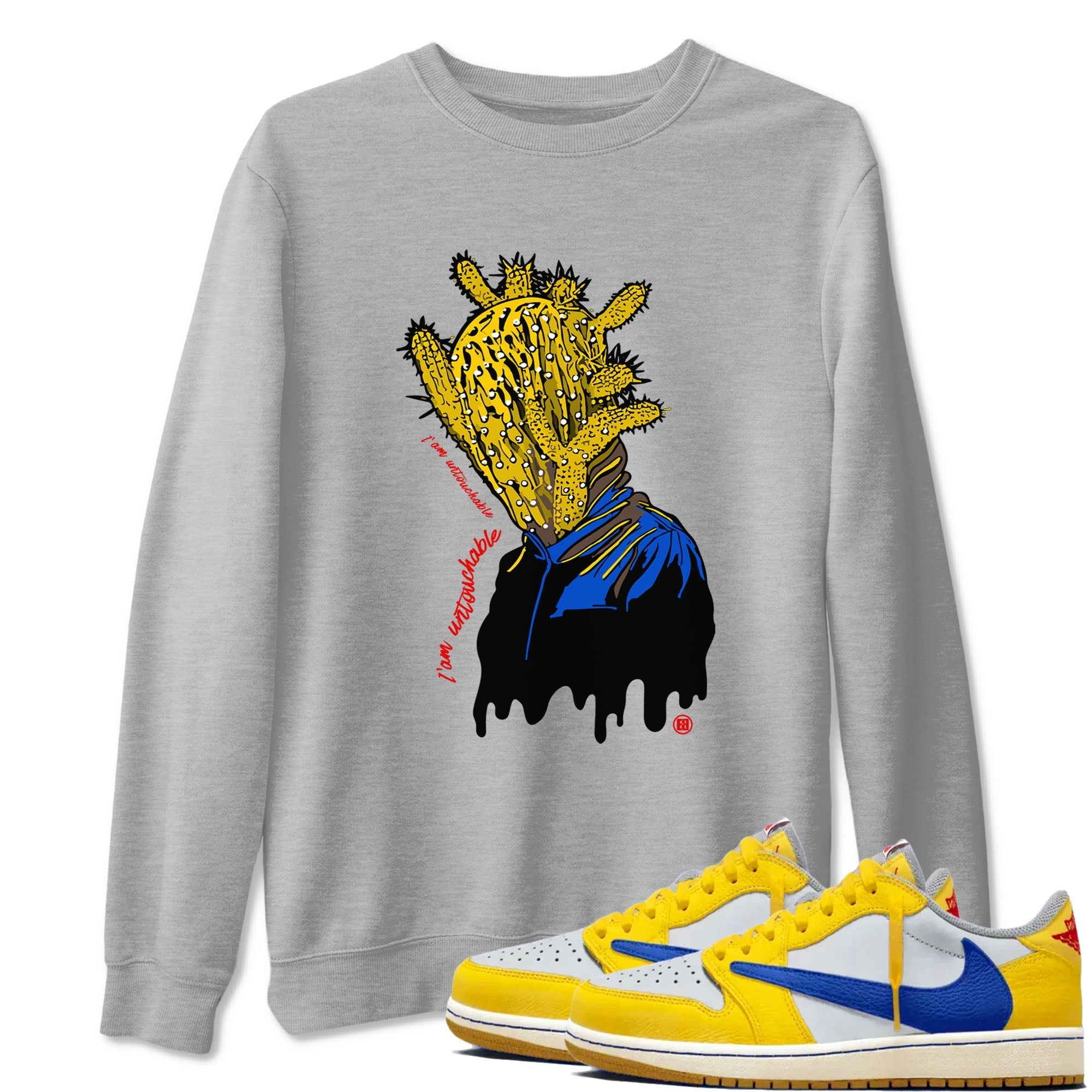 I'm Untouchable snkmatch Tees - Air Jordan 1 Travis Scott Canary
