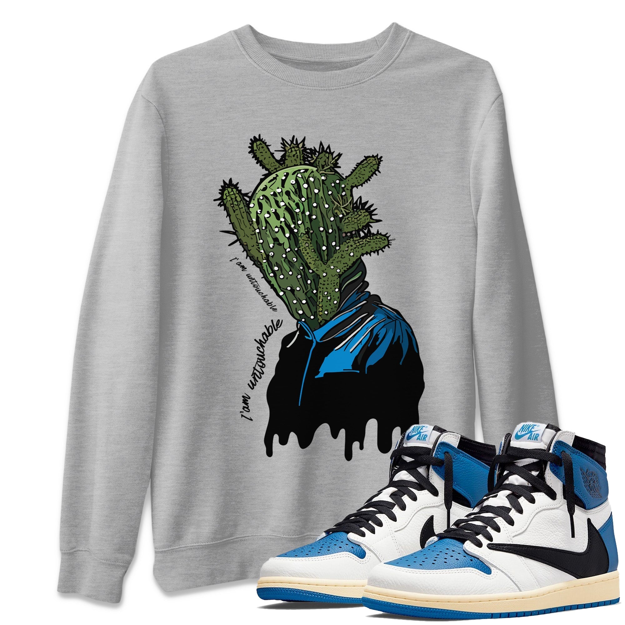 I'm Untouchable Unisex Tops - Air Jordan 1 Travis Scott Fragment