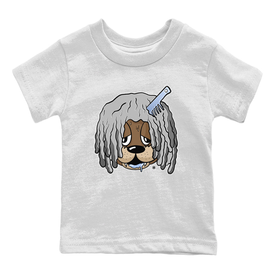 Impatient Bear Kids Tops - Air Jordan 11 White Cement