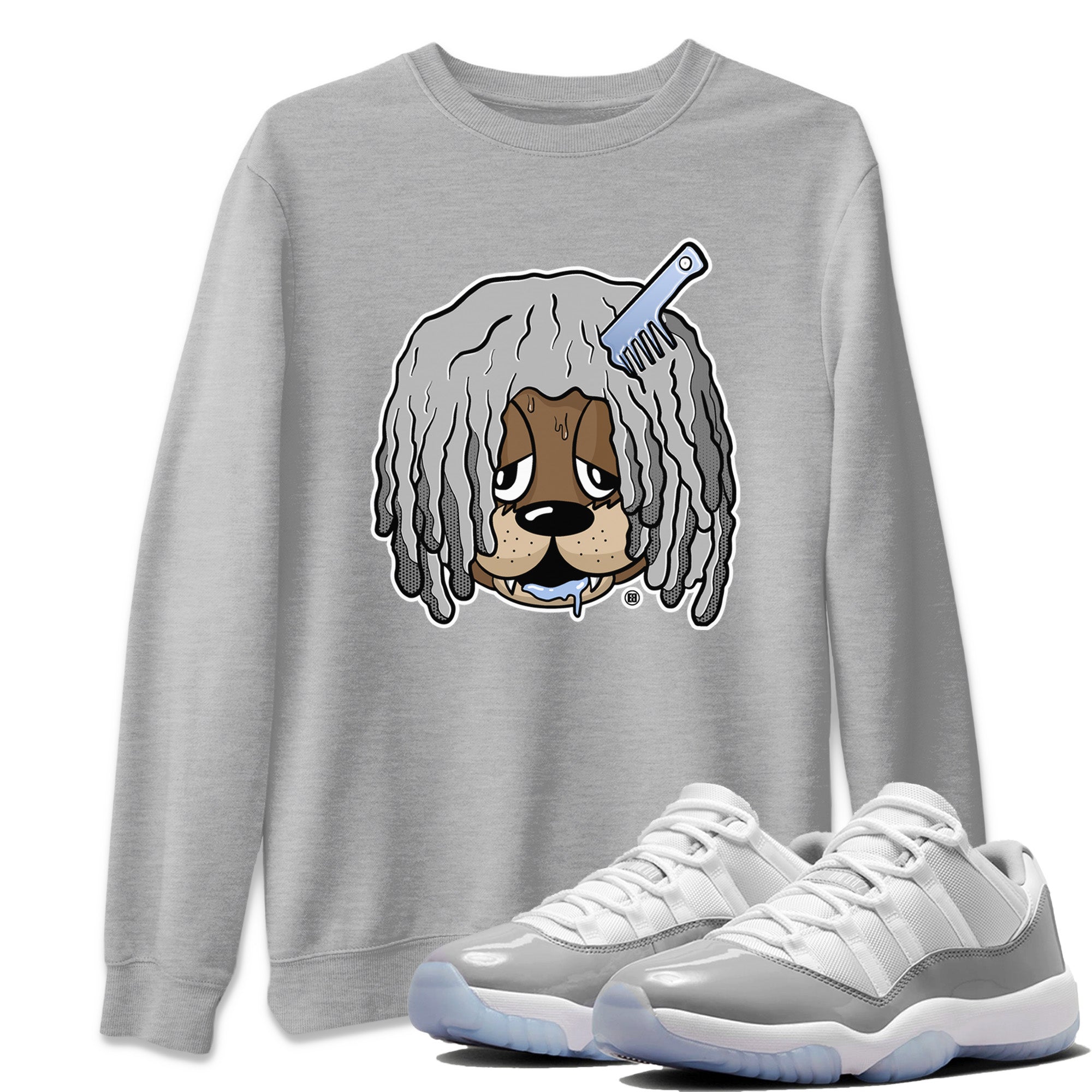 Impatient Bear Unisex Tops - Air Jordan 11 White Cement