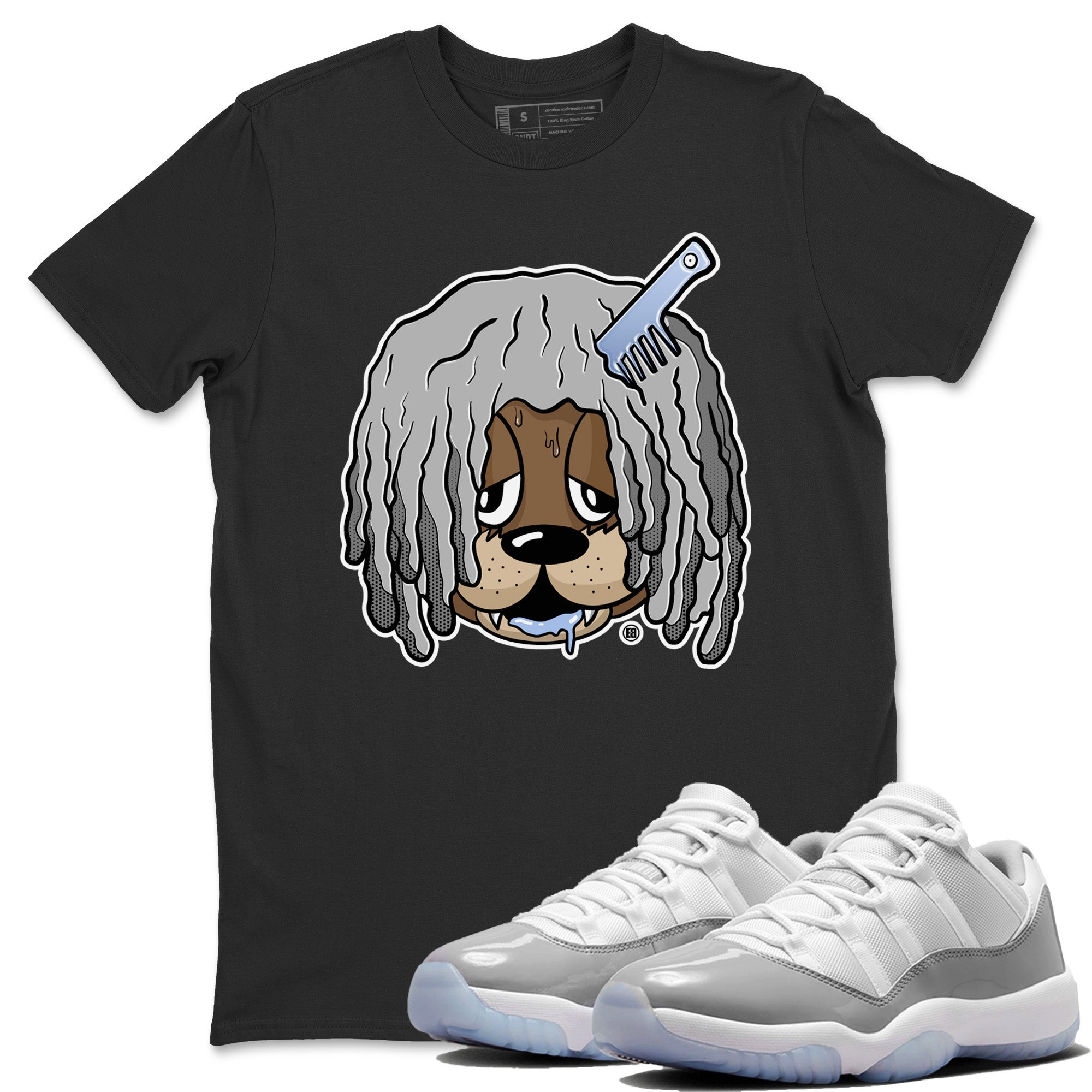 Impatient Bear Unisex Tops - Air Jordan 11 White Cement