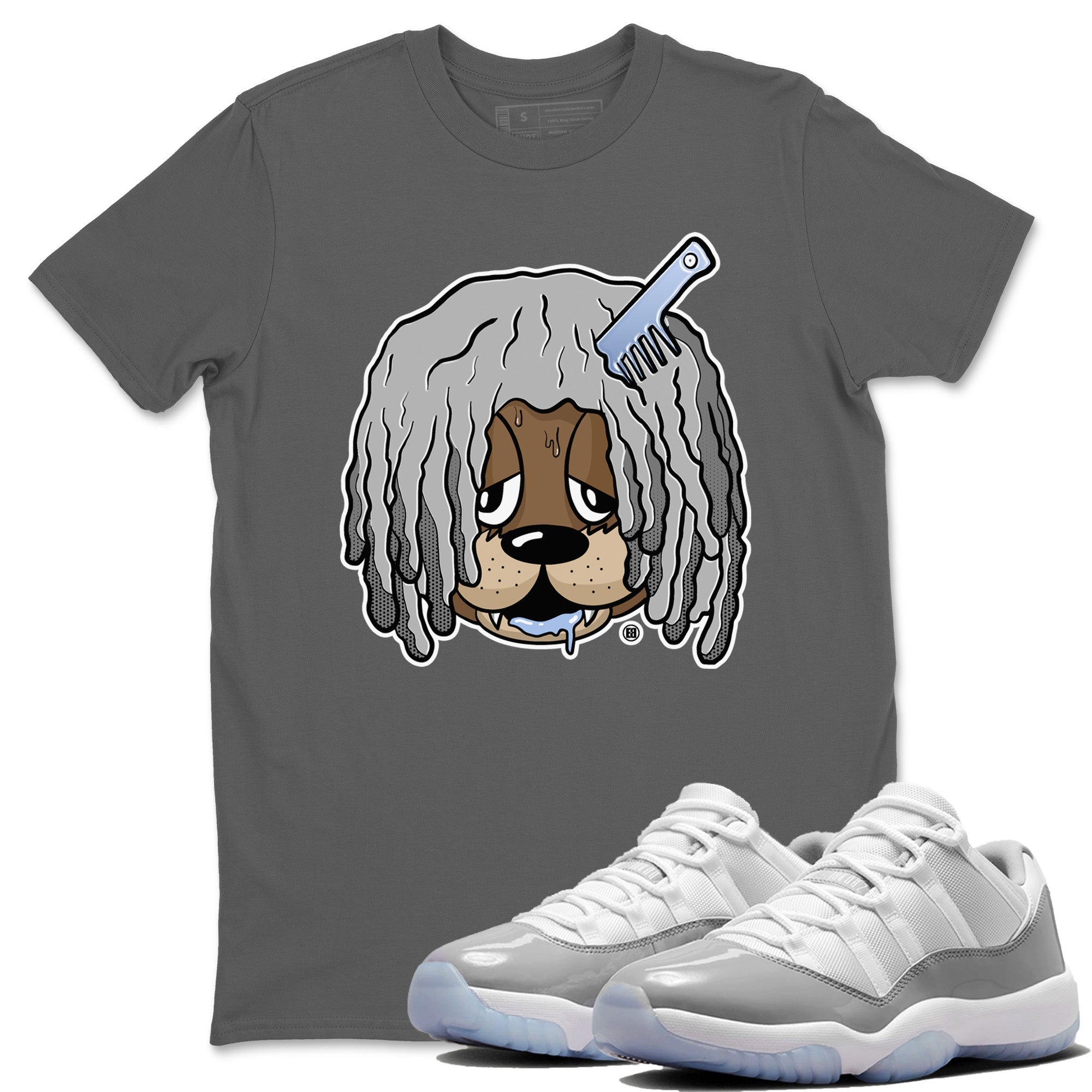 Impatient Bear Unisex Tops - Air Jordan 11 White Cement
