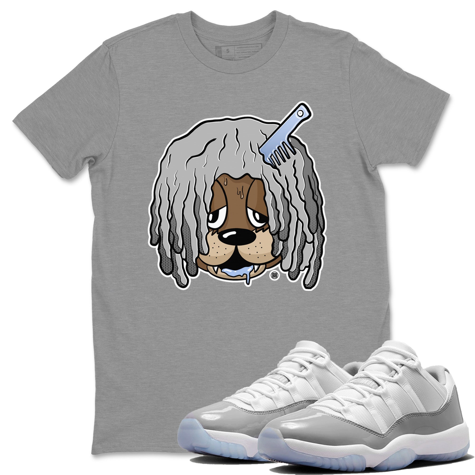 Impatient Bear Unisex Tops - Air Jordan 11 White Cement