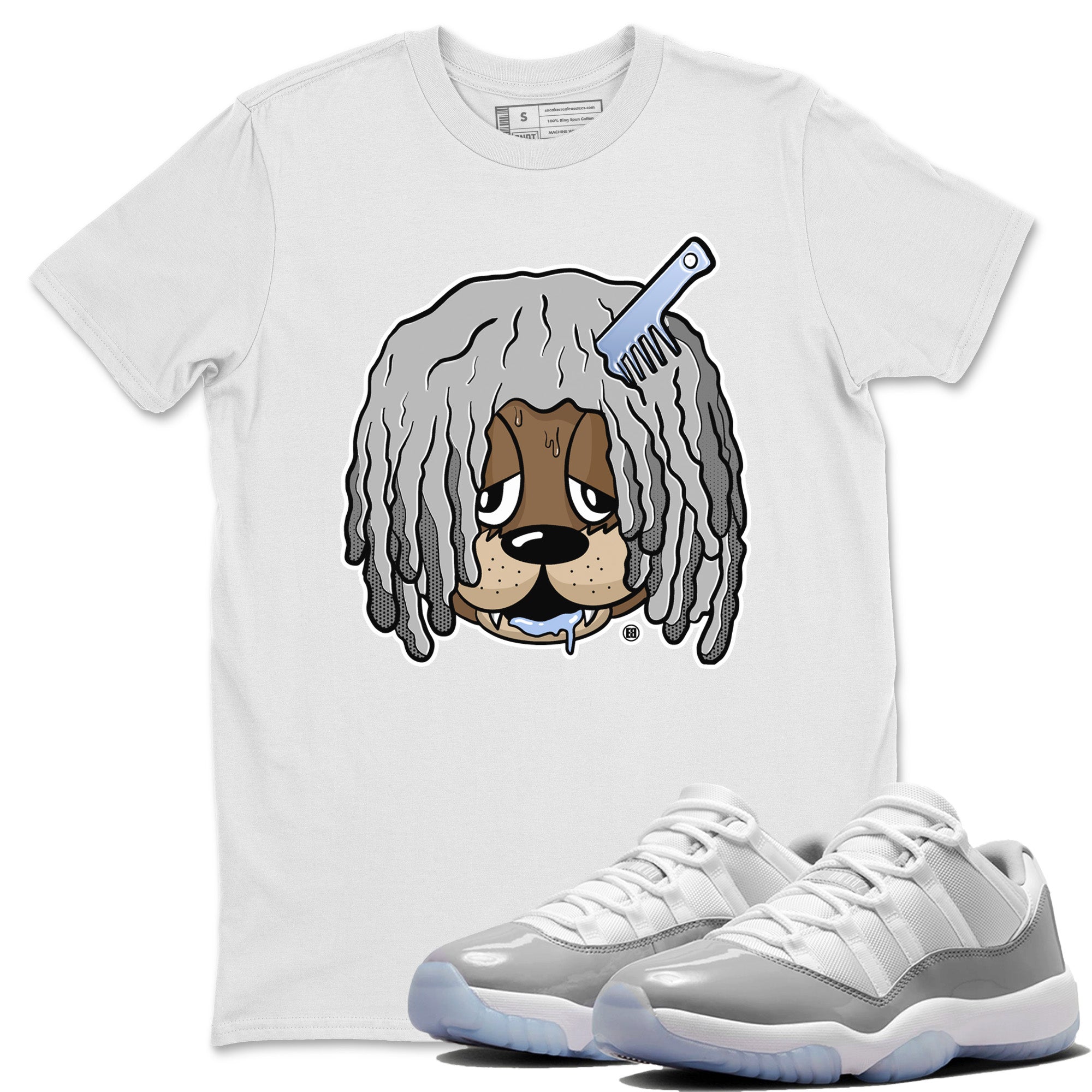 Impatient Bear Unisex Tops - Air Jordan 11 White Cement