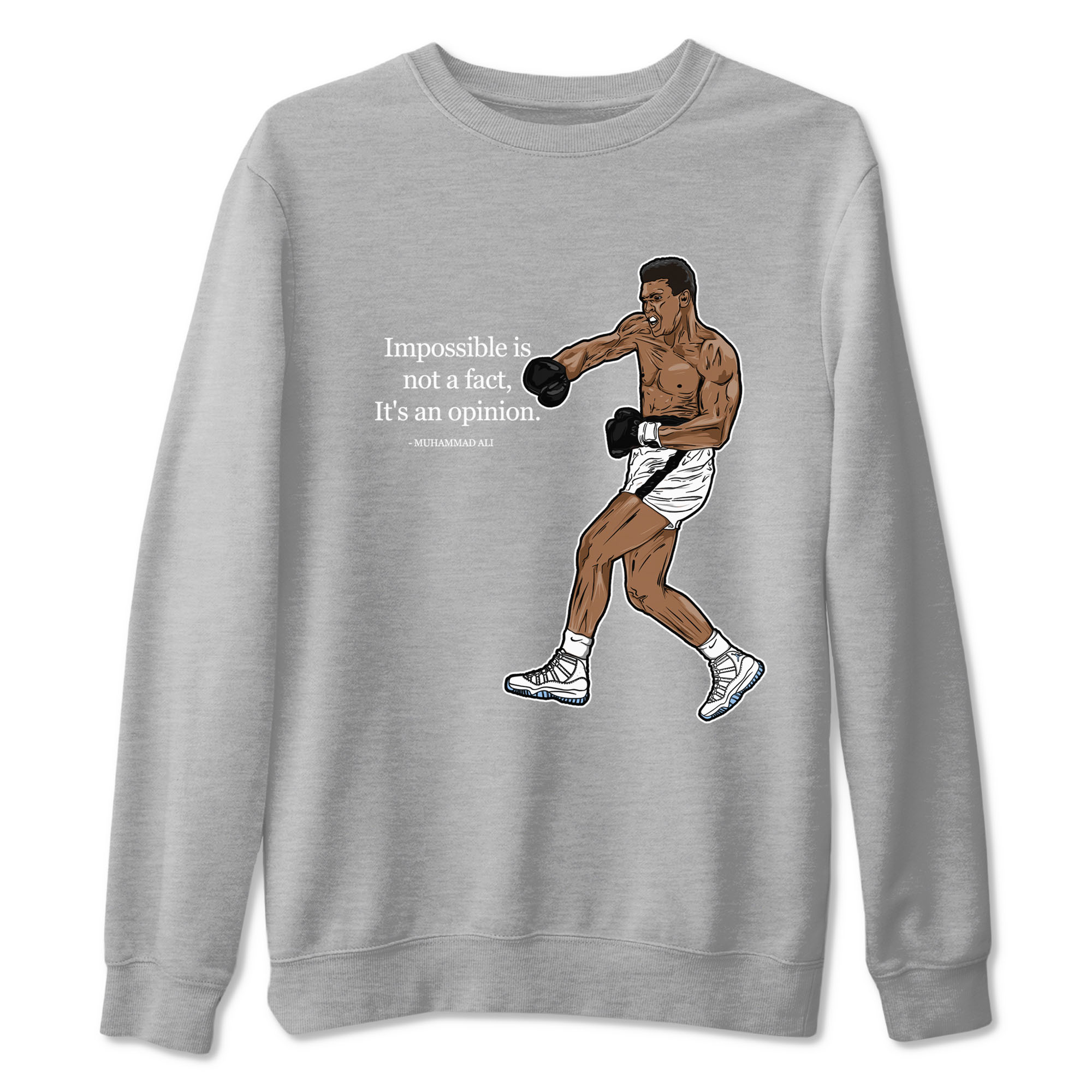 impossible is not a fact it's an opinion snkmatch Tees - Air Jordan 11 Retro Legend Blue