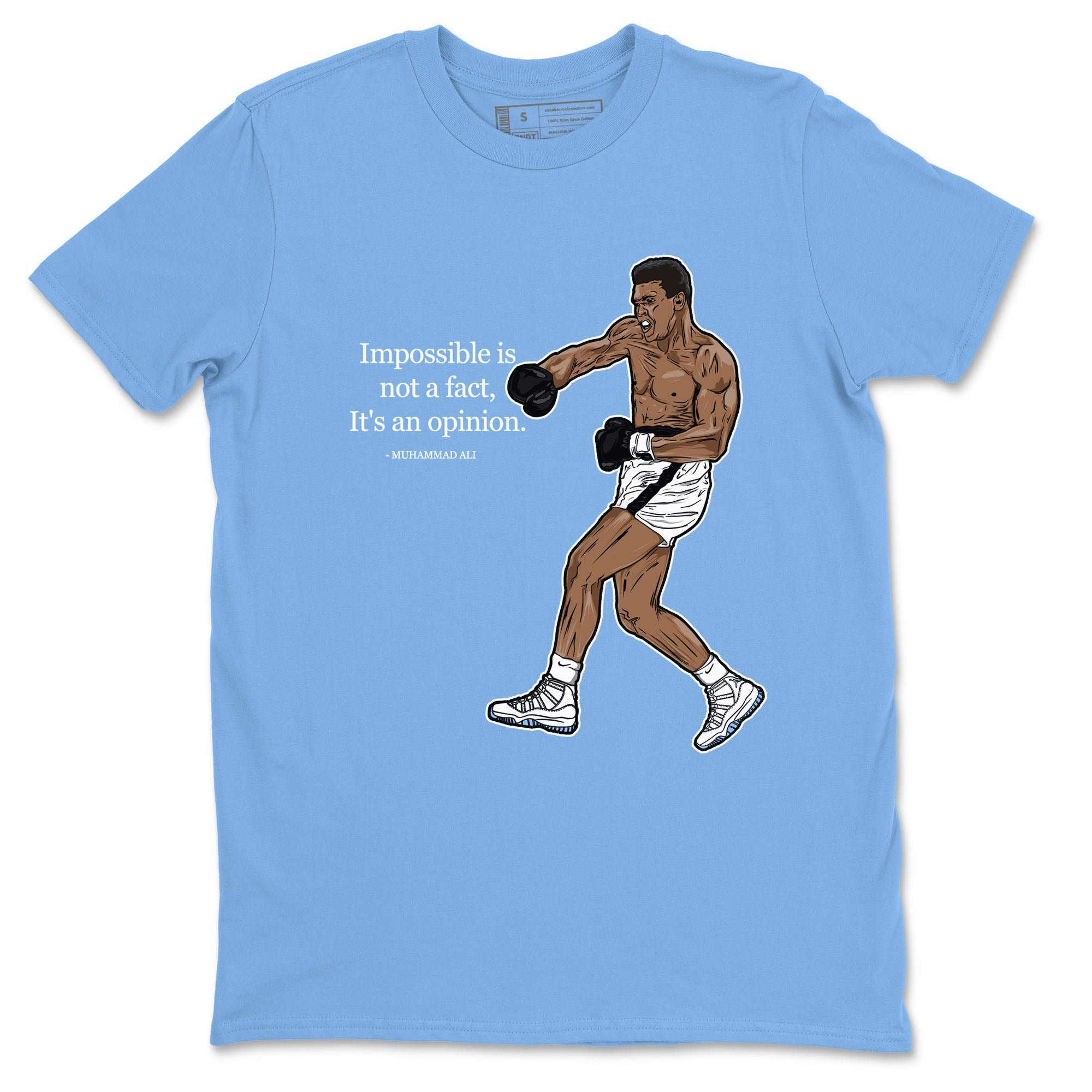 impossible is not a fact it's an opinion snkmatch Tees - Air Jordan 11 Retro Legend Blue