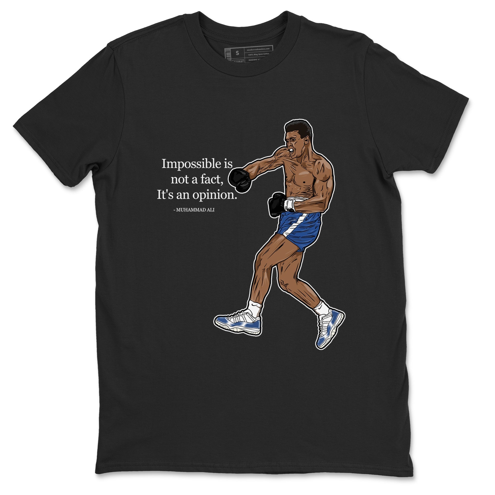 impossible is not a fact it's an opinion snkmatch Tees - Air Jordan 11 Diffused Blue