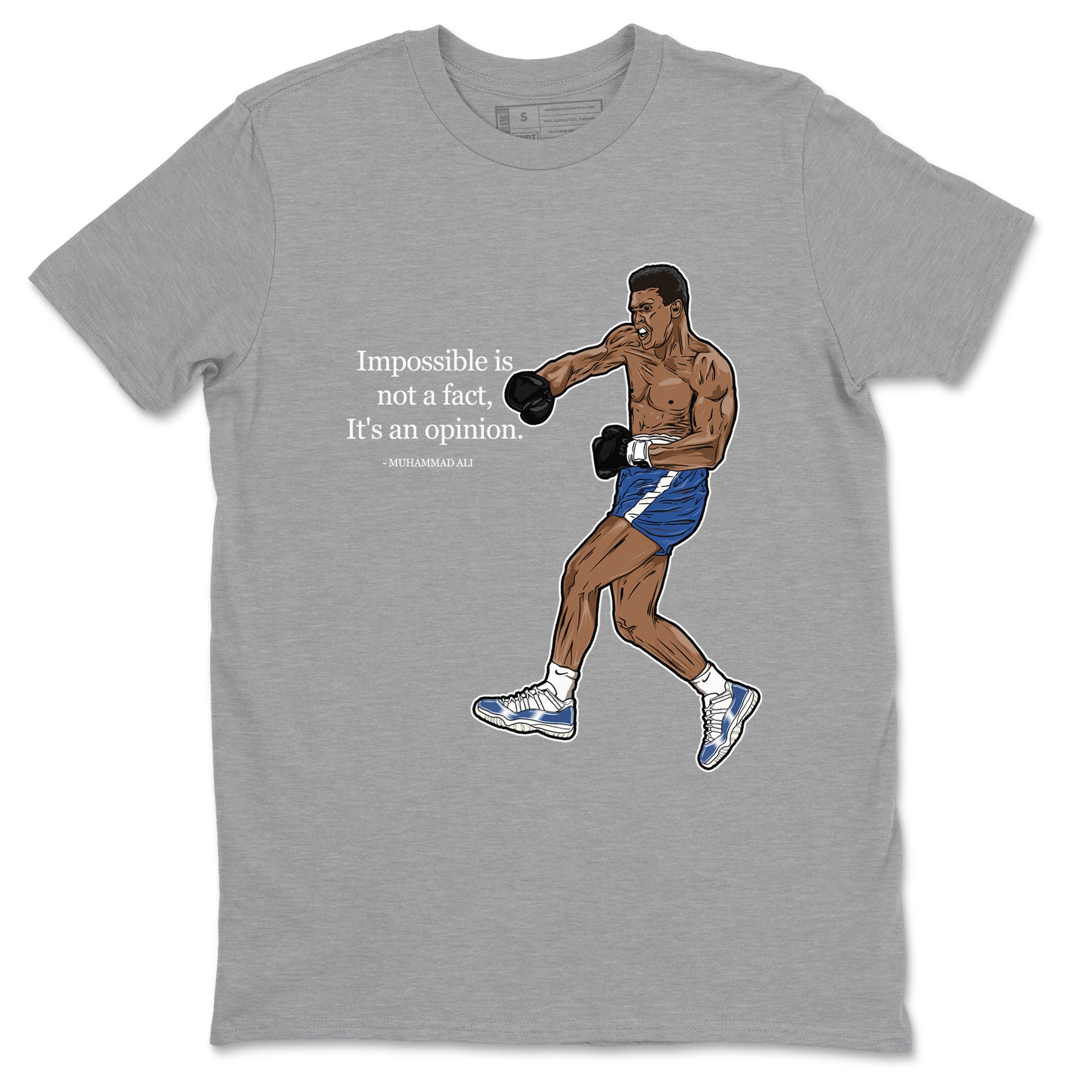 impossible is not a fact it's an opinion snkmatch Tees - Air Jordan 11 Diffused Blue