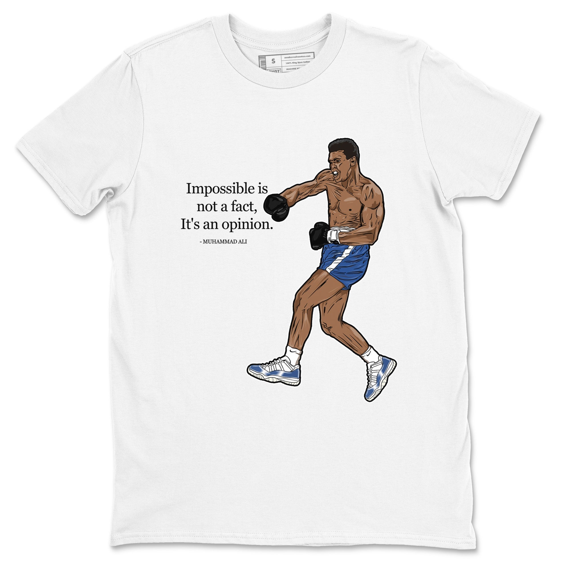impossible is not a fact it's an opinion snkmatch Tees - Air Jordan 11 Diffused Blue