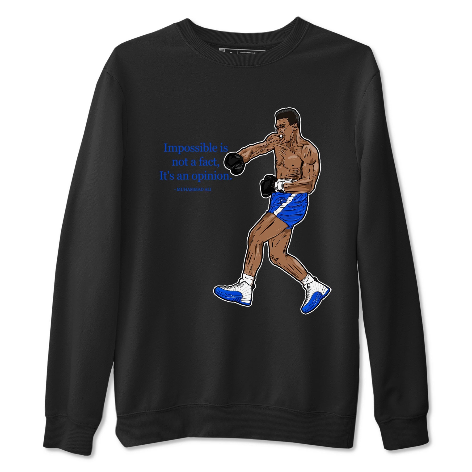 impossible is not a fact it's an opinion snkmatch Tees - Air Jordan 12 Blueberry