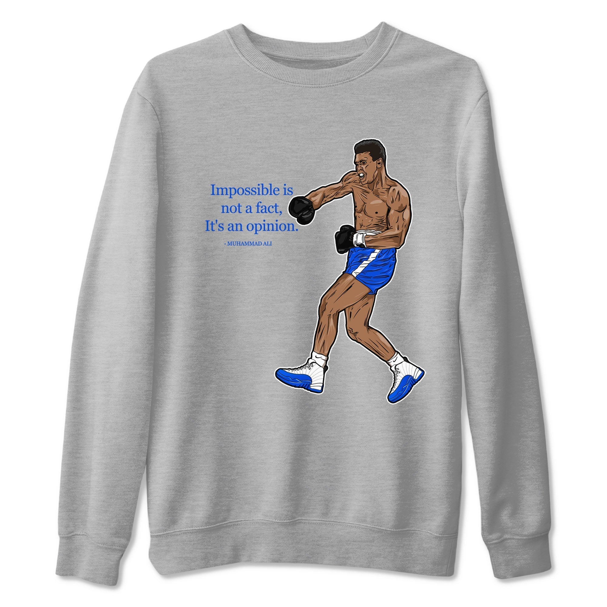 impossible is not a fact it's an opinion snkmatch Tees - Air Jordan 12 Blueberry