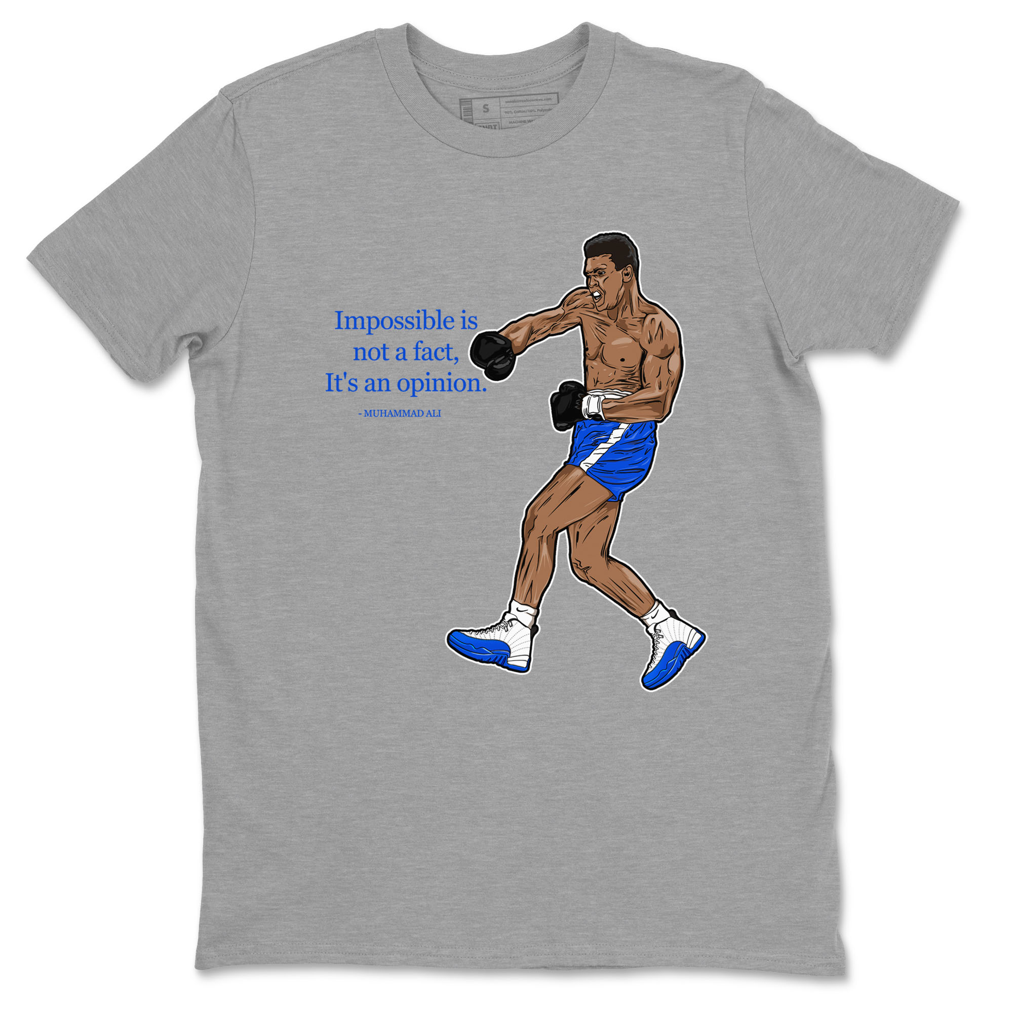 impossible is not a fact it's an opinion snkmatch Tees - Air Jordan 12 Blueberry
