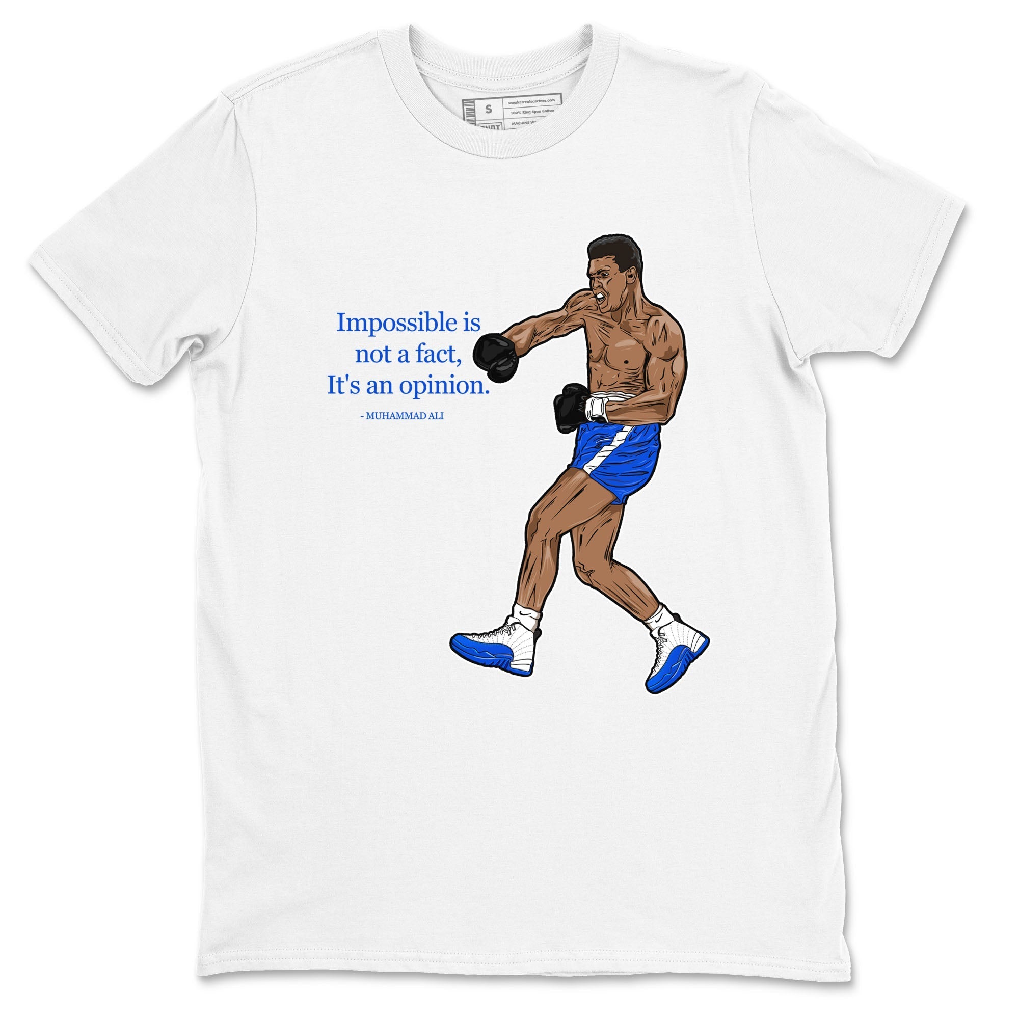 impossible is not a fact it's an opinion snkmatch Tees - Air Jordan 12 Blueberry