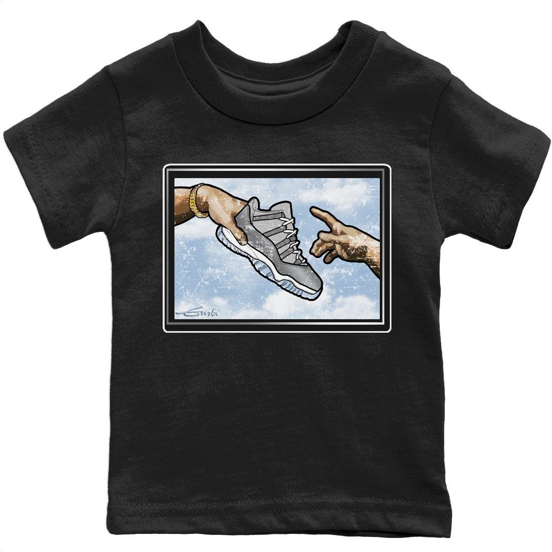 Adam's Creation Kids Tops - Air Jordan 11 Cool Grey