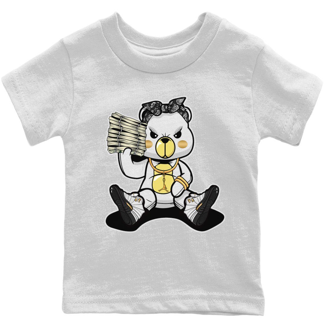 Bad Baby Bear Kids Tops - Air Jordan 12 Royalty