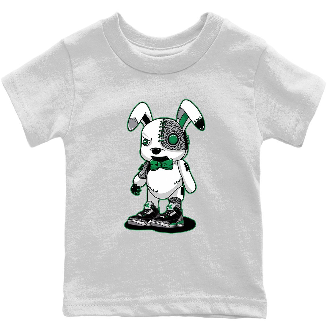 Cyborg Bunny Kids Tops - Air Jordan 3 Pine Green
