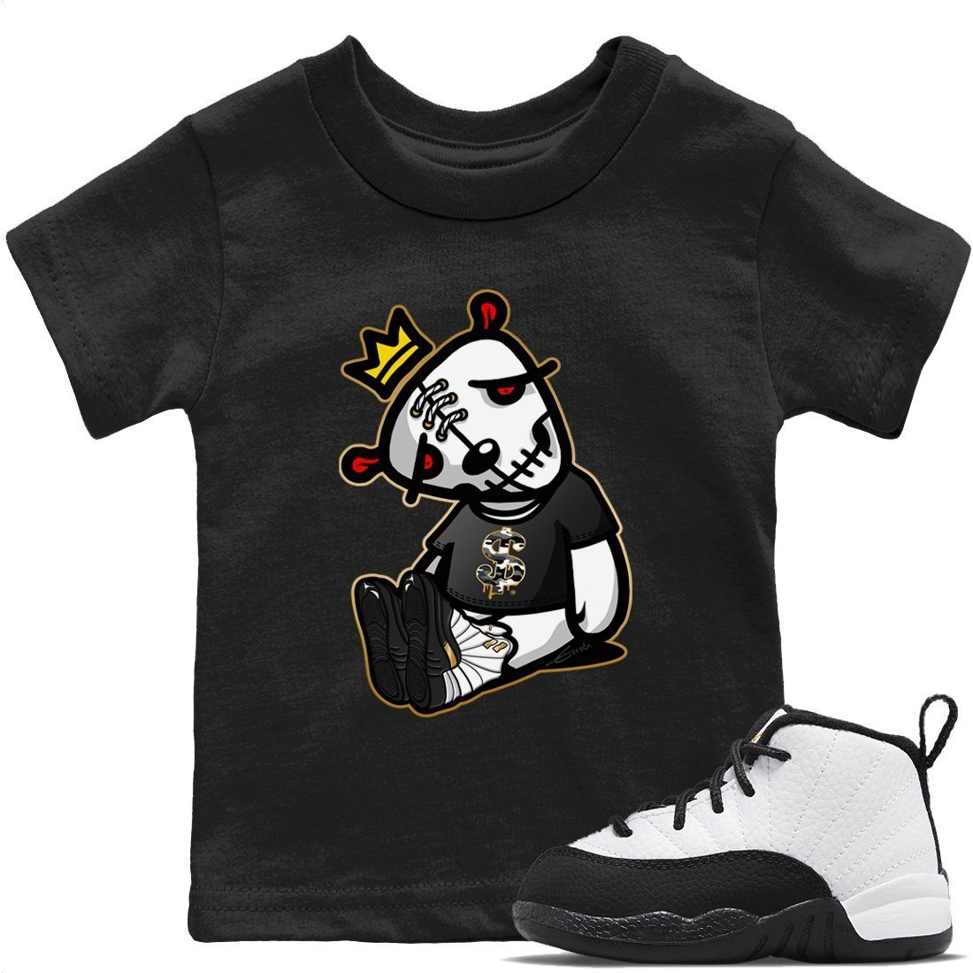 Dead Dolls Kids Tops - Air Jordan 12 Royalty
