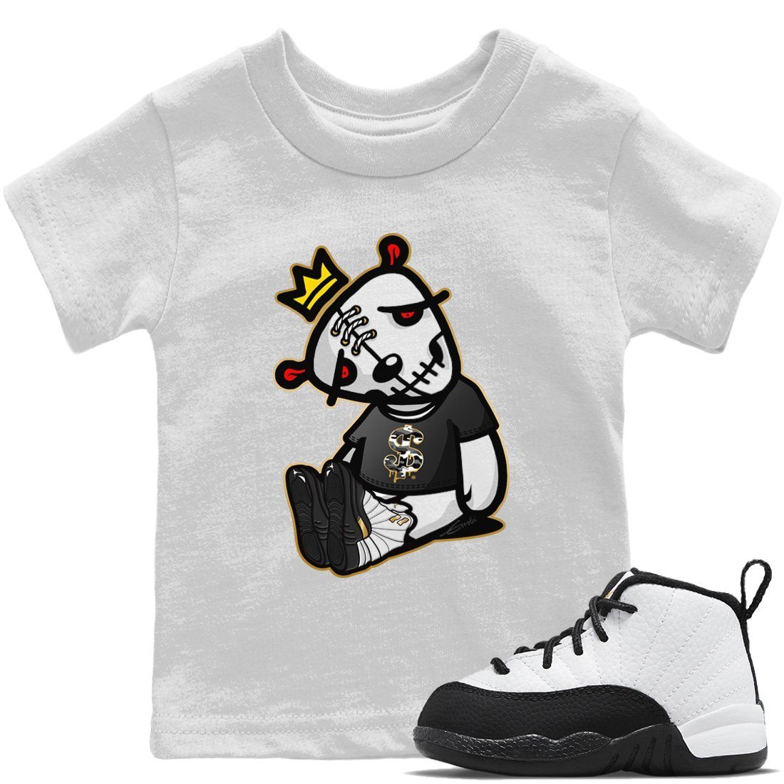 Dead Dolls Kids Tops - Air Jordan 12 Royalty