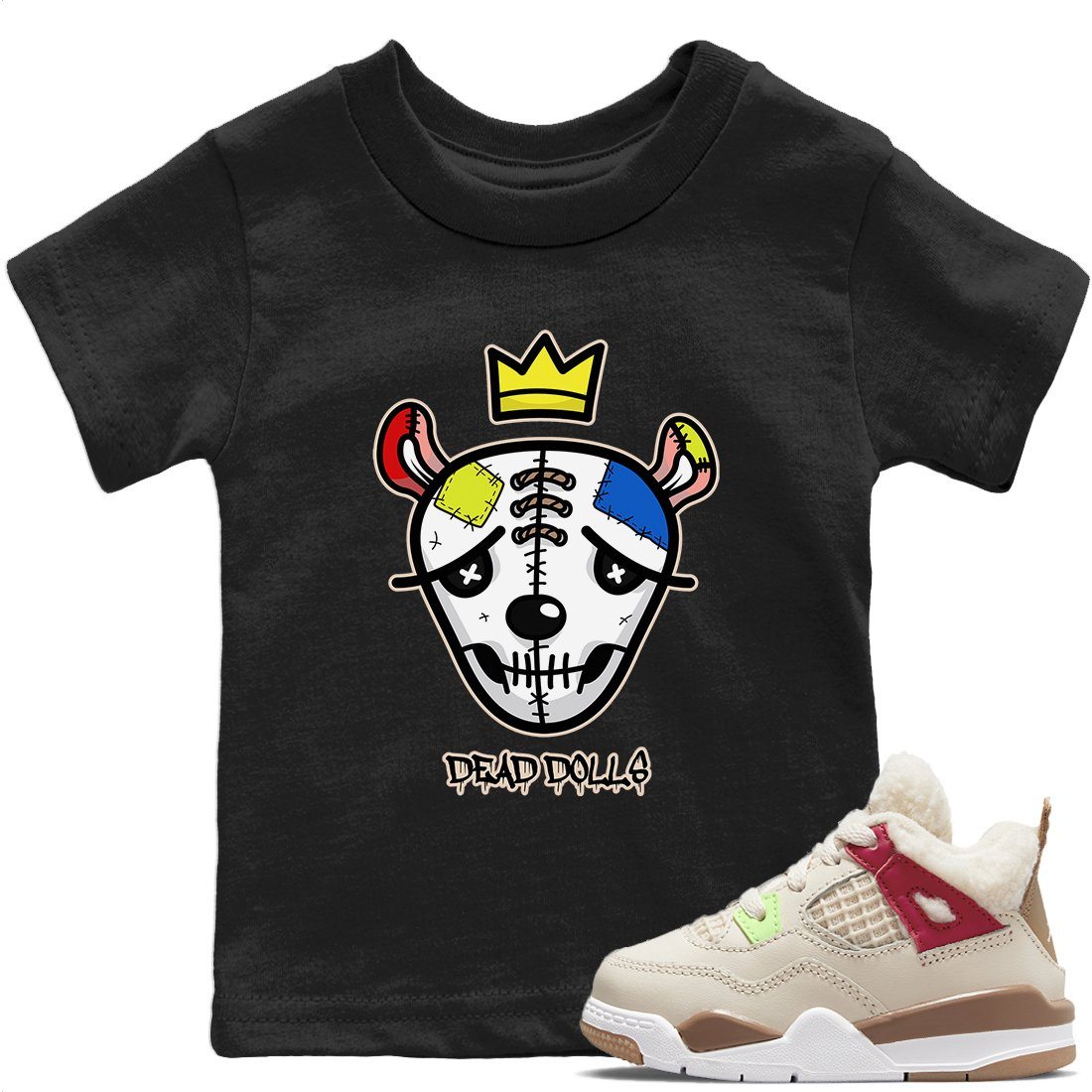 Dead Dolls Face Kids Tops - Air Jordan 4 Wild Things