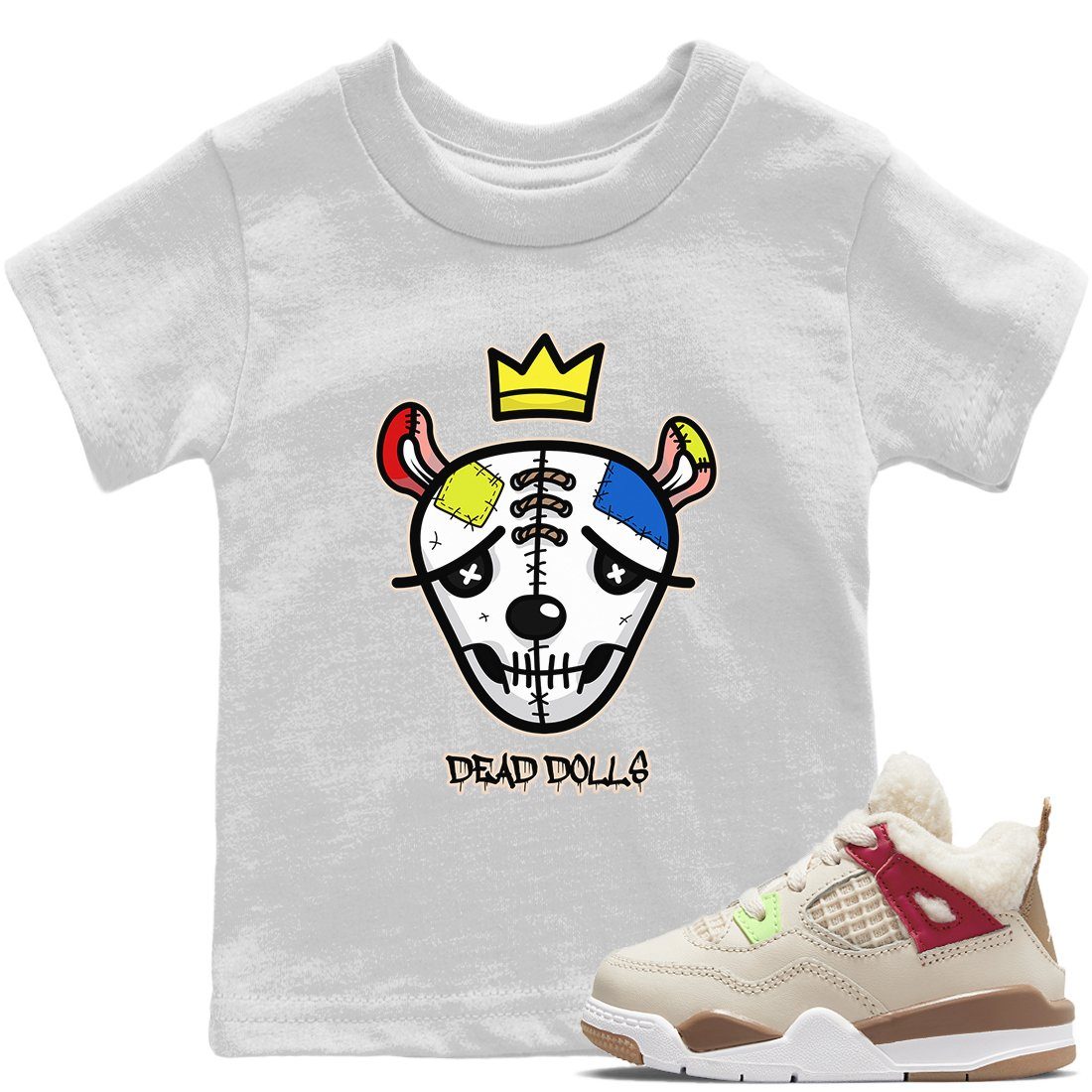 Dead Dolls Face Kids Tops - Air Jordan 4 Wild Things
