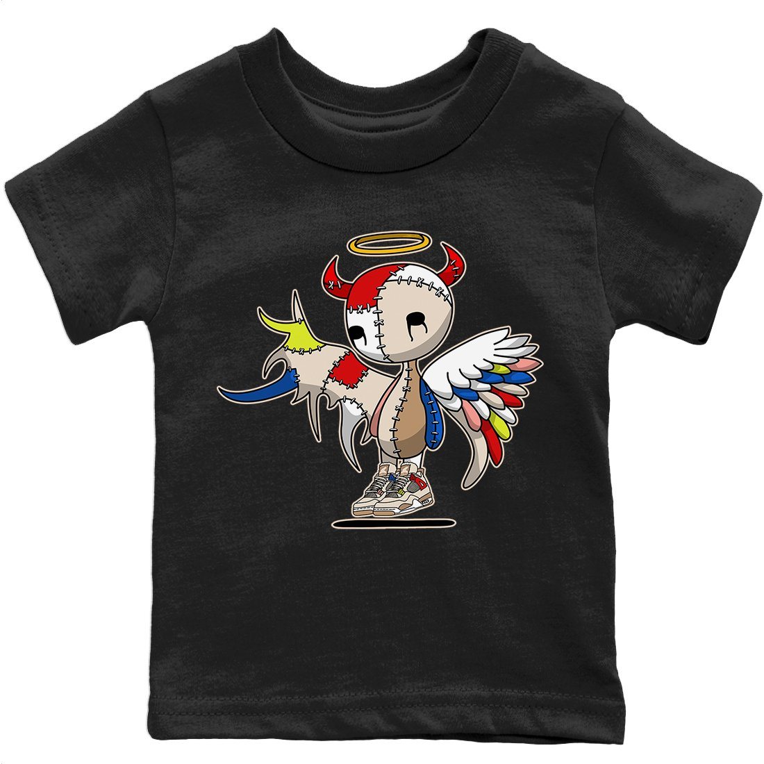Devil Angel Kids Tops - Air Jordan 4 Wild Things