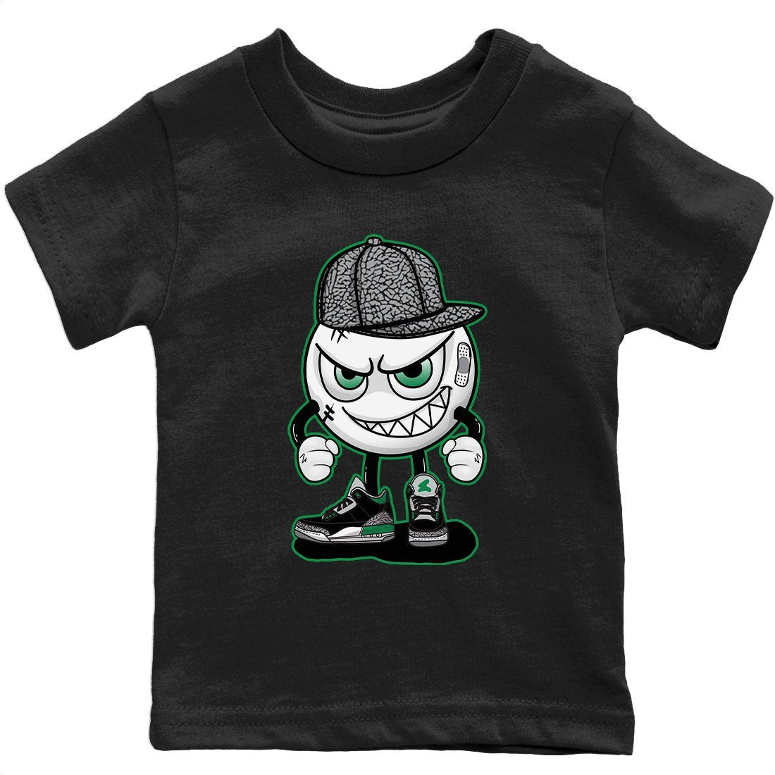 Mischief Kids Tops - Air Jordan 3 Pine Green
