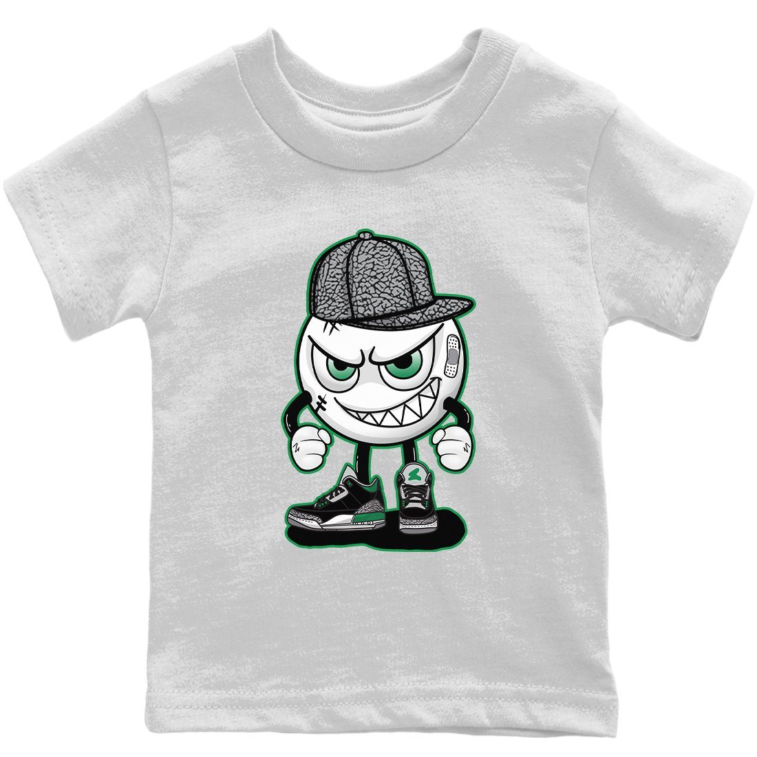Mischief Kids Tops - Air Jordan 3 Pine Green