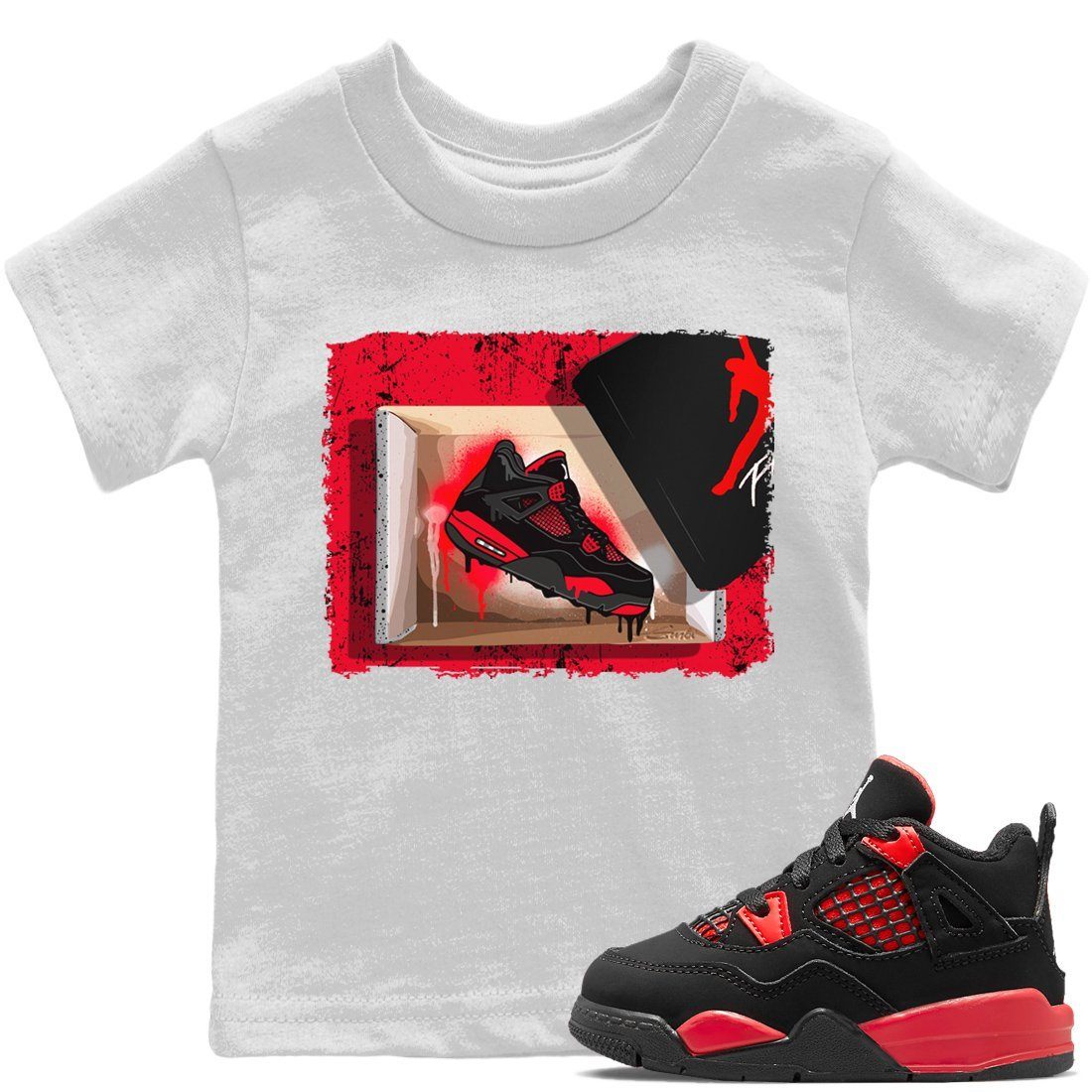 New Kicks Kids Tops - Air Jordan 4 Red Thunder