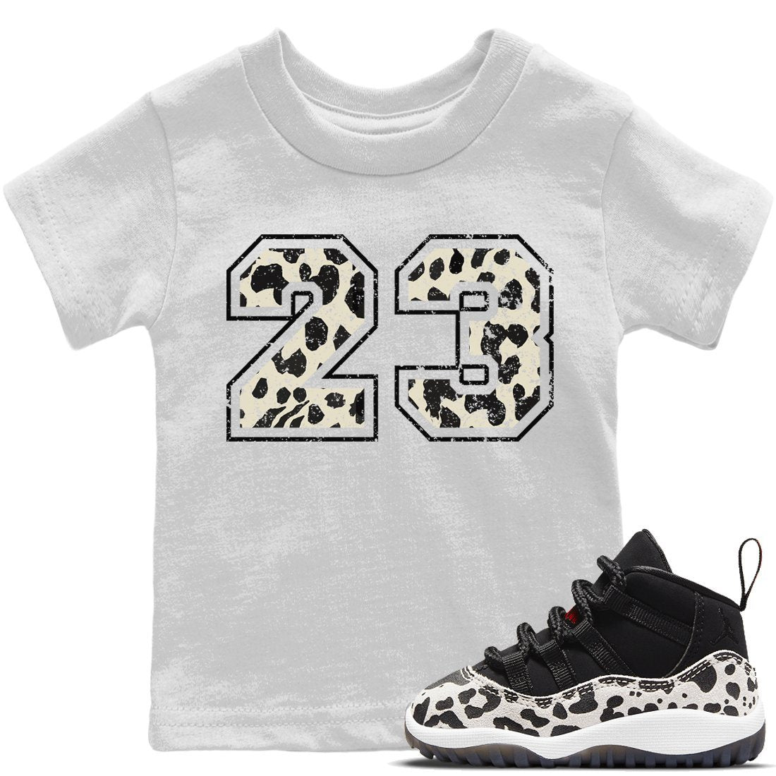 Number 23 Kids Tops - Air Jordan 11 Animal Instinct