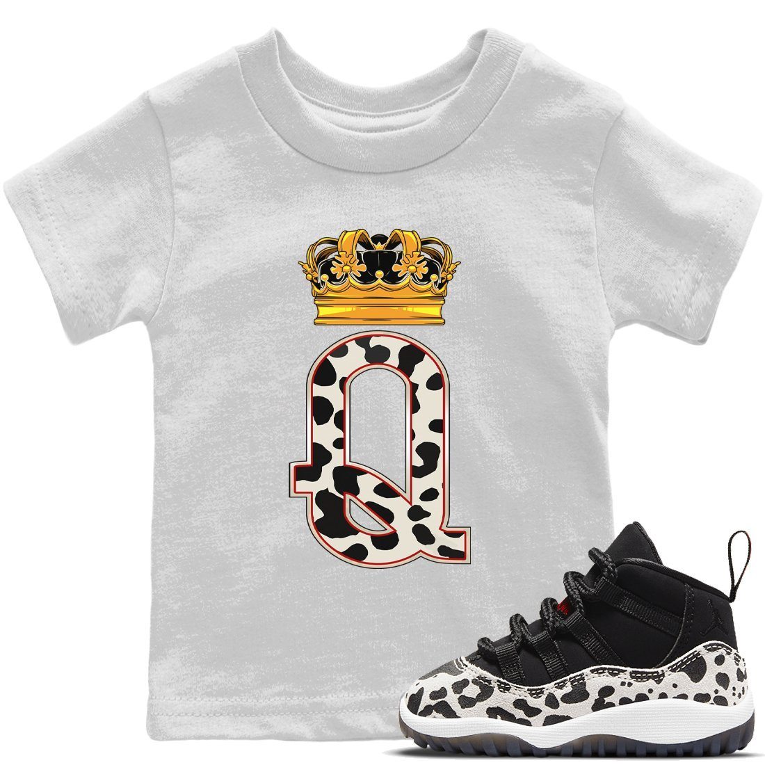 Queen Crown Kids Tops - Air Jordan 11 Animal Instinct