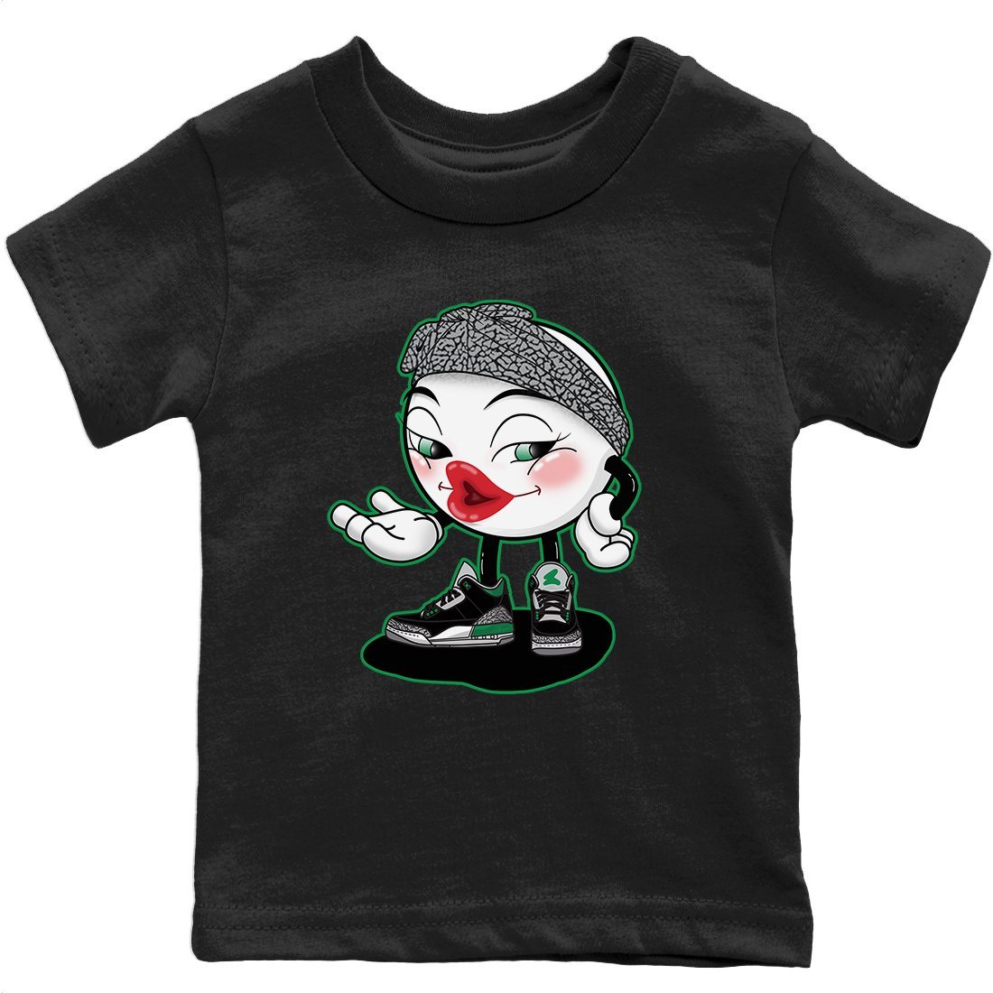 Sexy Chu Kids Tops - Air Jordan 3 Pine Green