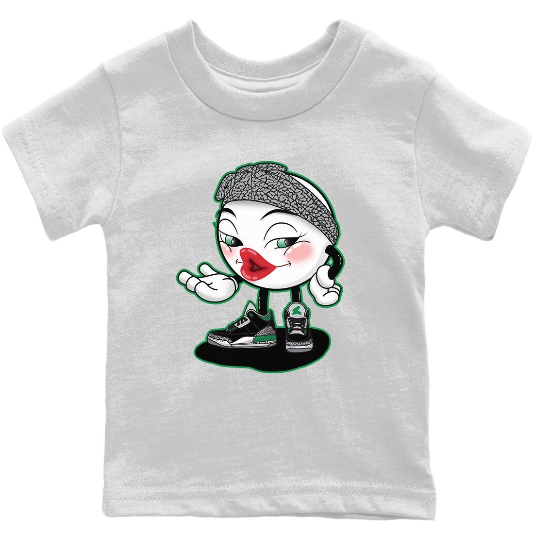 Sexy Chu Kids Tops - Air Jordan 3 Pine Green