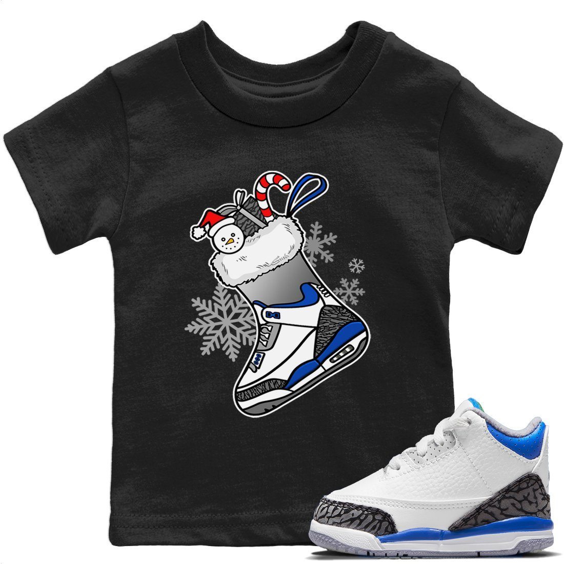 snkmatch Stocking Kids Tops - Air Jordan 3 Racer Blue