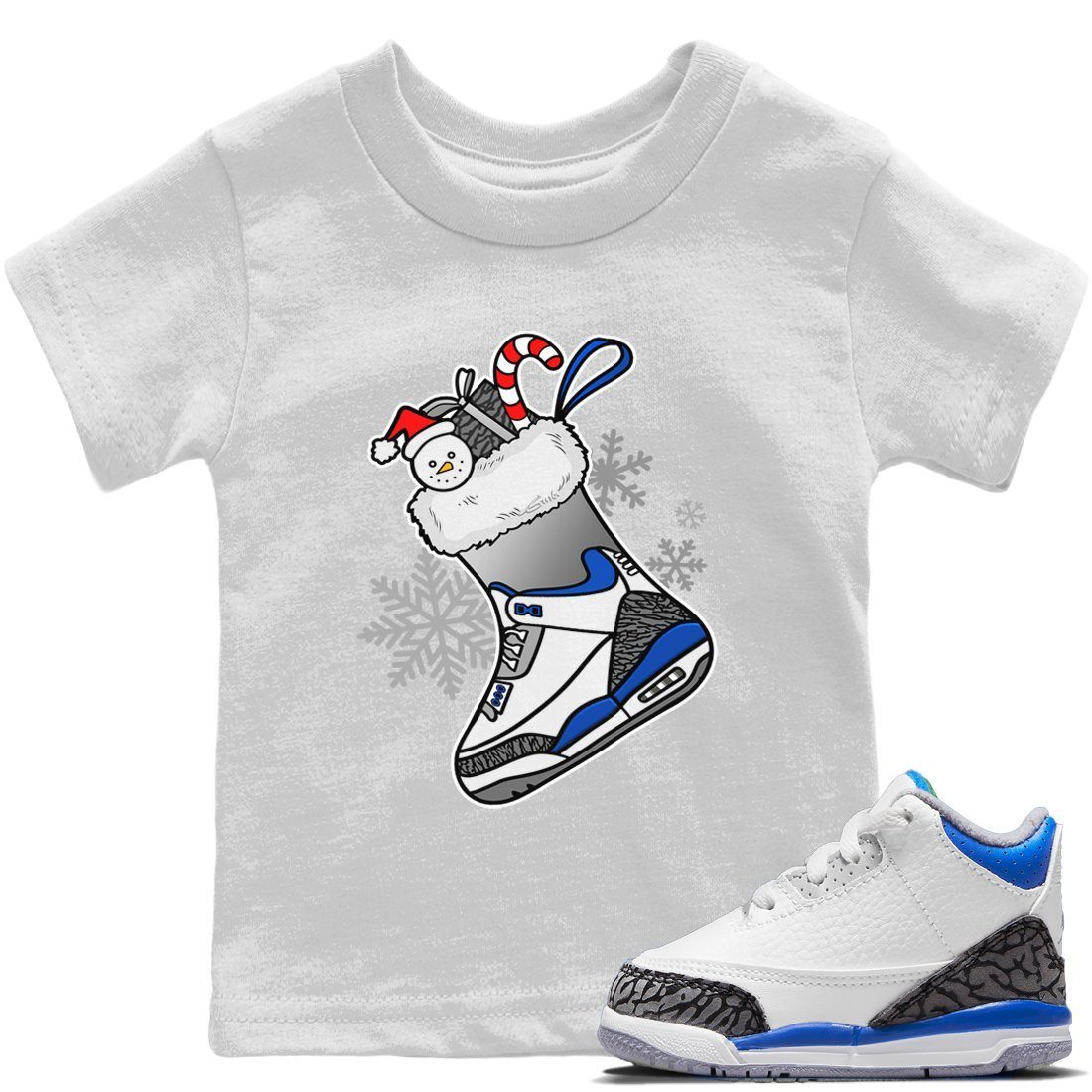snkmatch Stocking Kids Tops - Air Jordan 3 Racer Blue