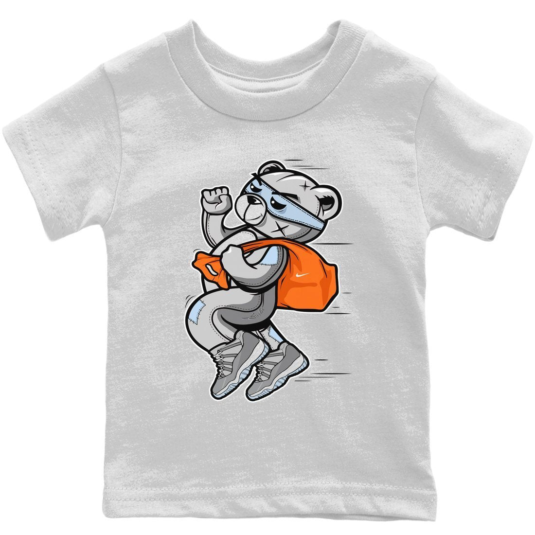 Thief Bear Kids Tops - Air Jordan 11 Cool Grey
