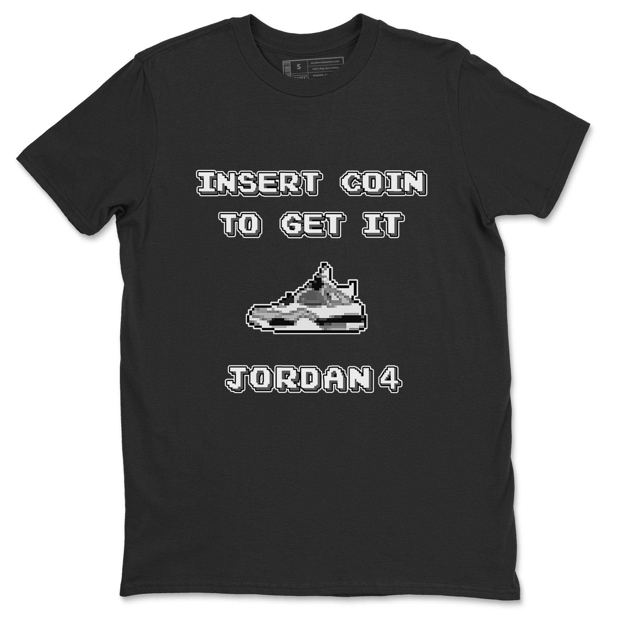 Insert Coin Unisex Tops - Air Jordan 4 Military Black