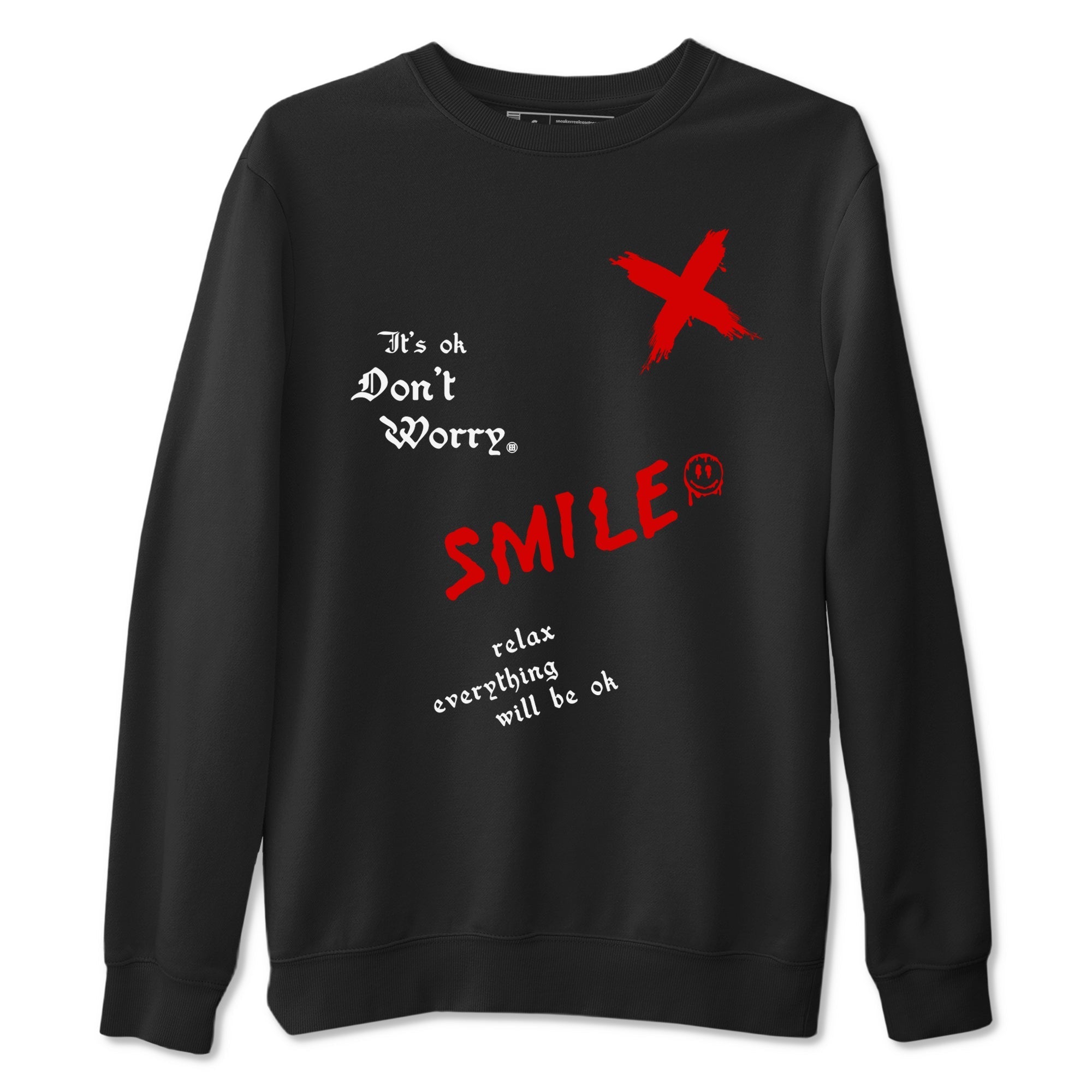 It's Ok Don't Worry snkmatch Tees - Air Jordan 1 Black Toe Reimagined