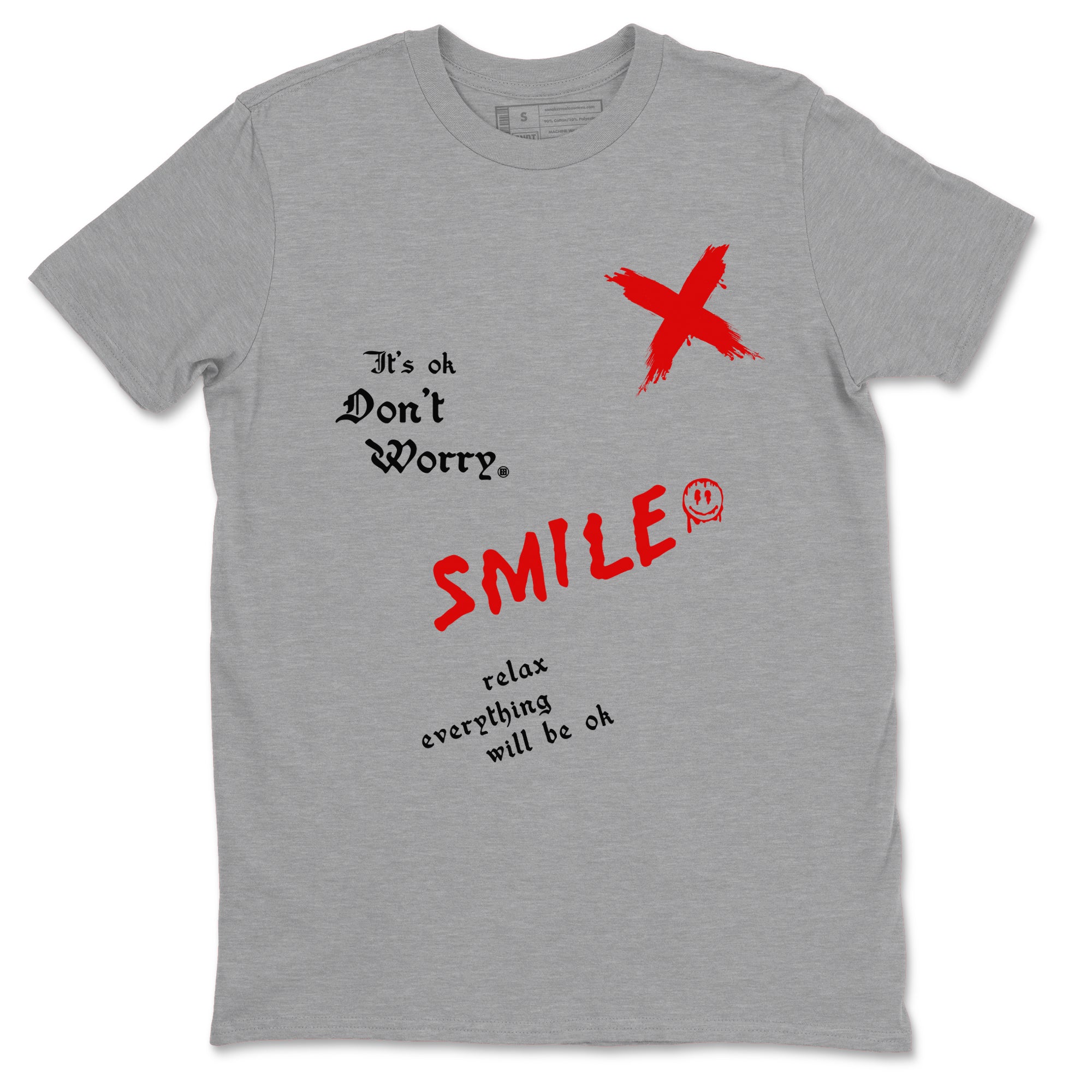 It's Ok Don't Worry snkmatch Tees - Air Jordan 1 Black Toe Reimagined