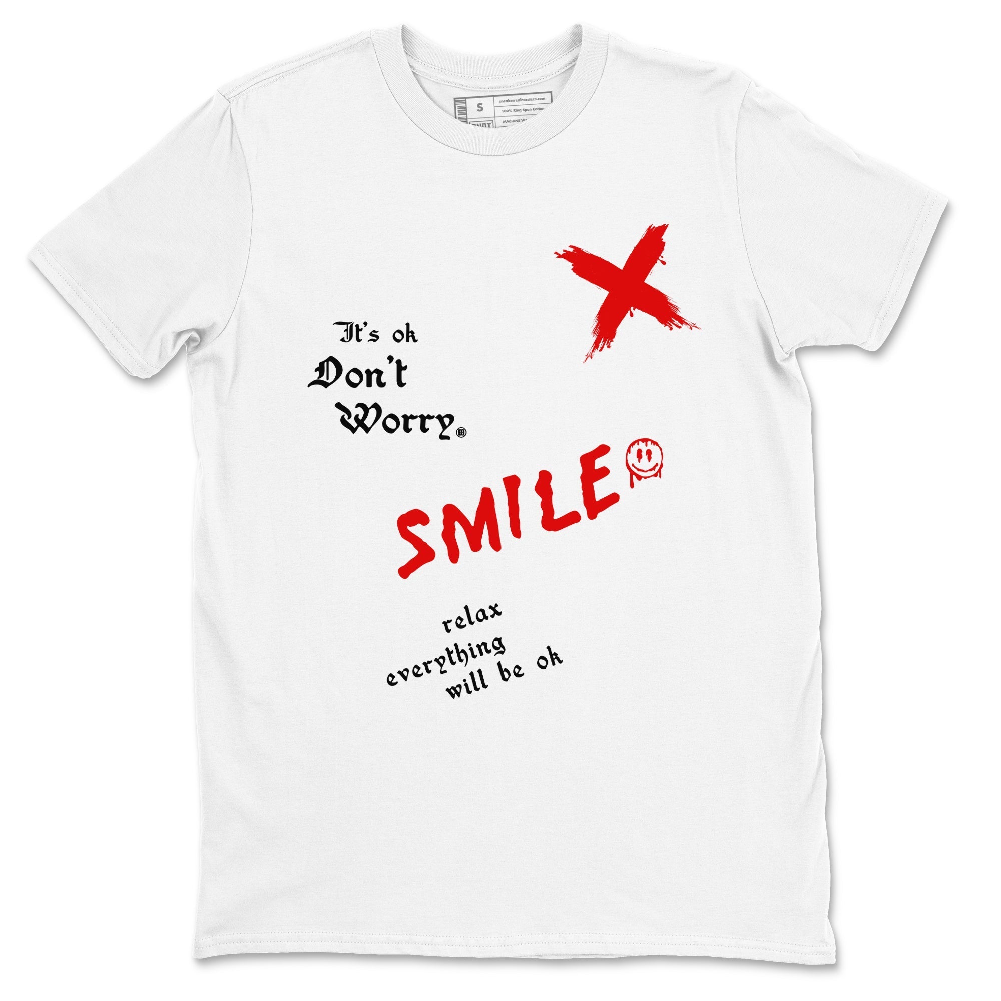 It's Ok Don't Worry snkmatch Tees - Air Jordan 1 Black Toe Reimagined