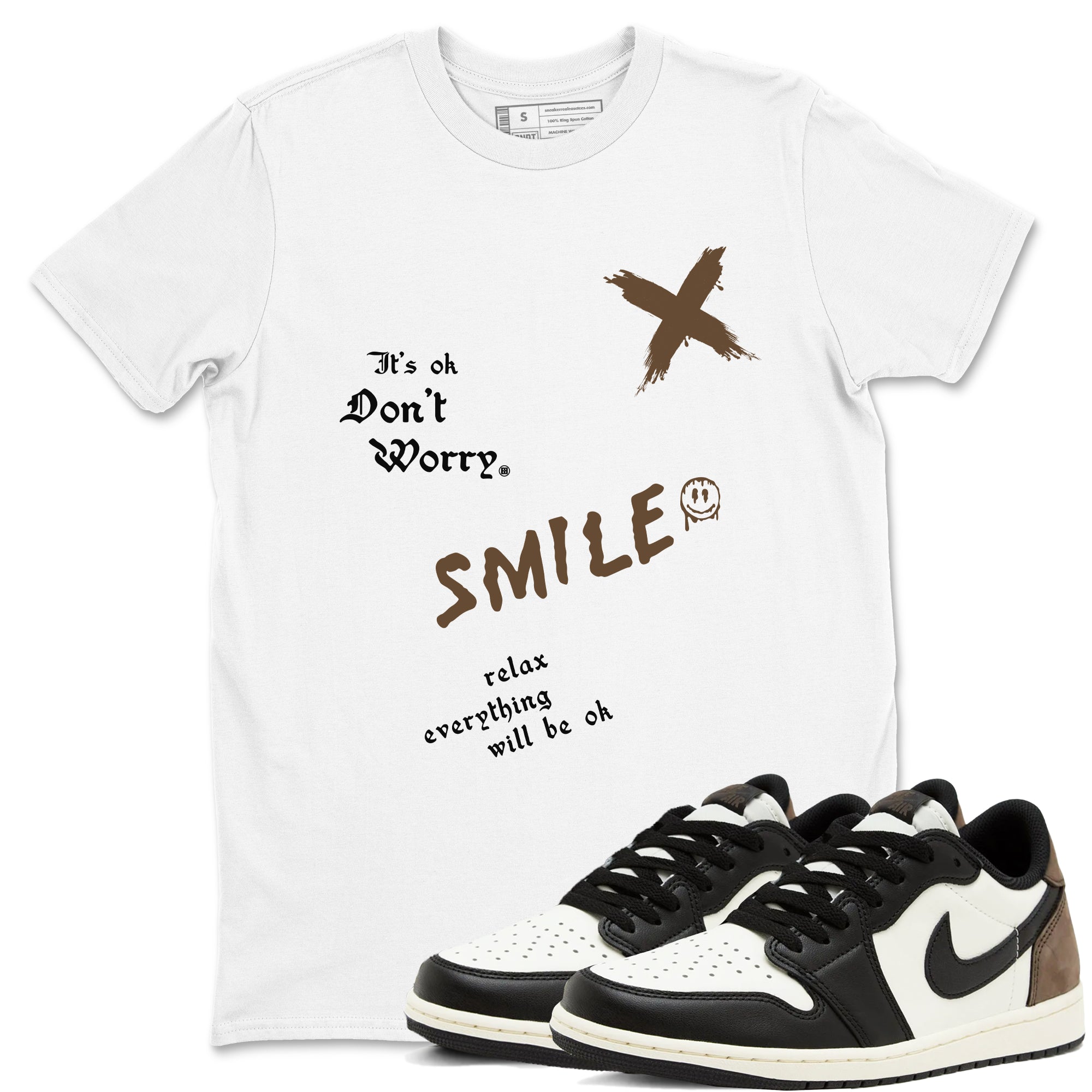 It's Ok Don't Worry snkmatch Tees - Air Jordan 1 Mocha