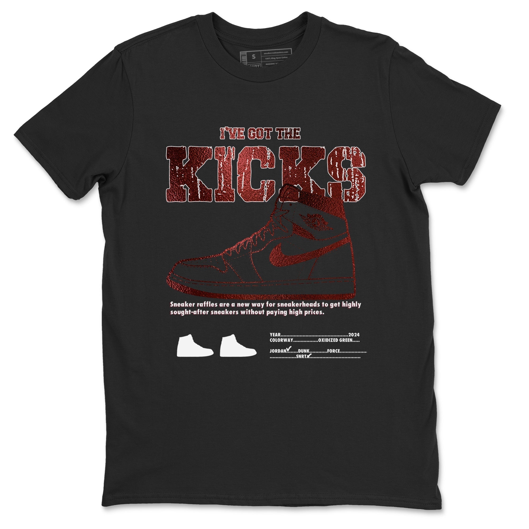 I've Got The Kicks snkmatch Tees - Air Jordan 1 Metallic Burgundy