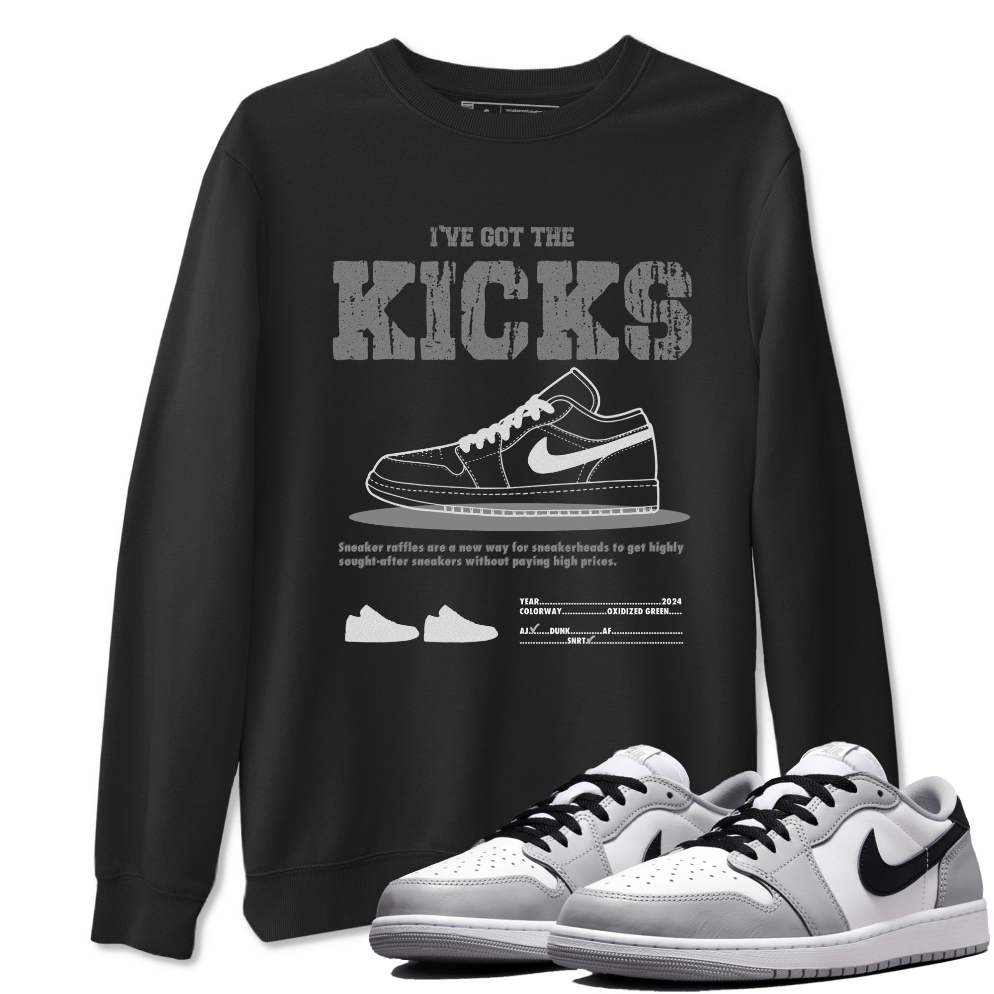 I've Got the Kicks snkmatch Tees - Air Jordan 1 Wolf Grey