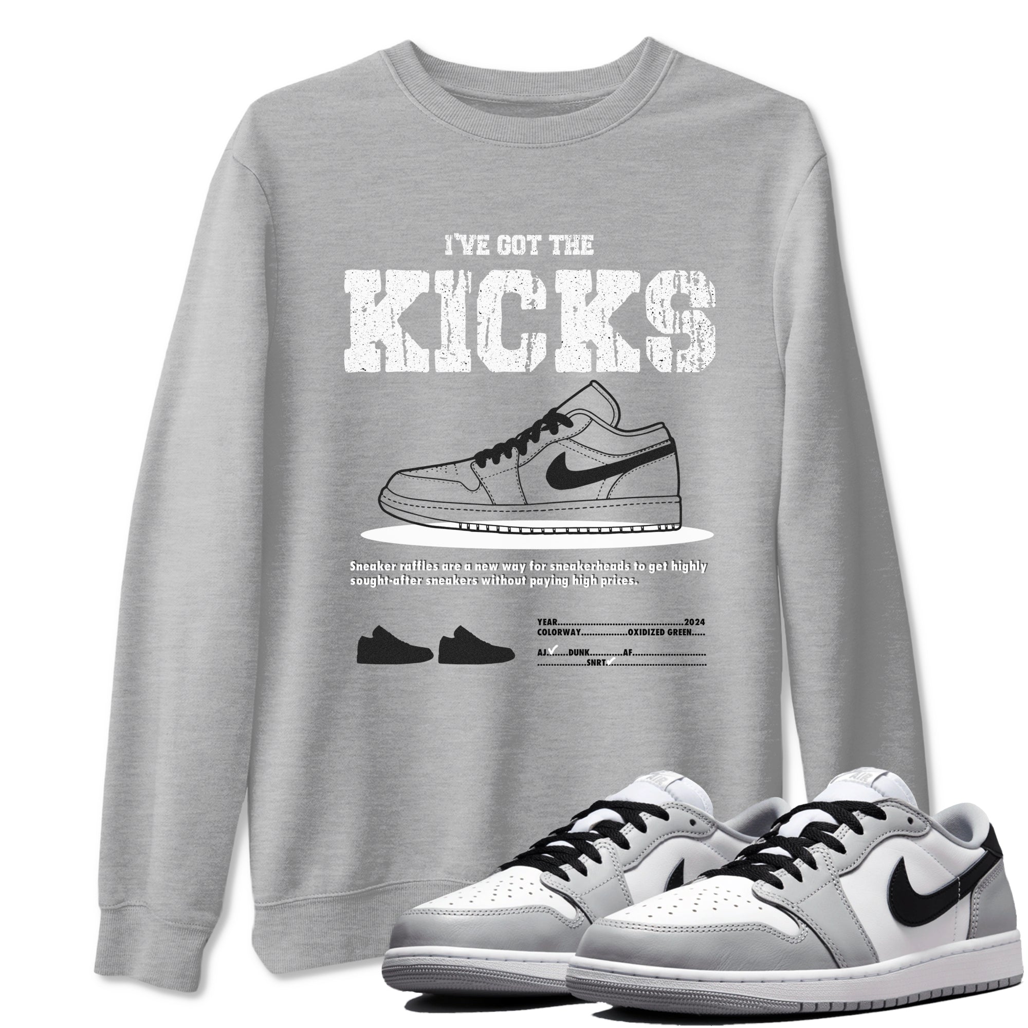 I've Got the Kicks snkmatch Tees - Air Jordan 1 Wolf Grey