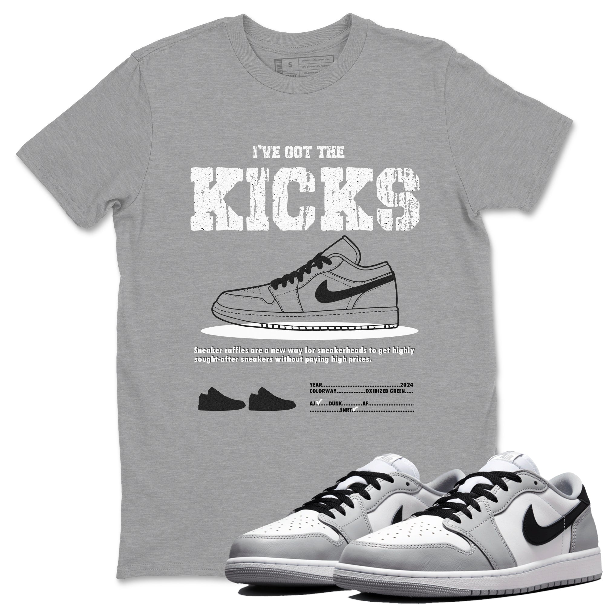 I've Got the Kicks snkmatch Tees - Air Jordan 1 Wolf Grey