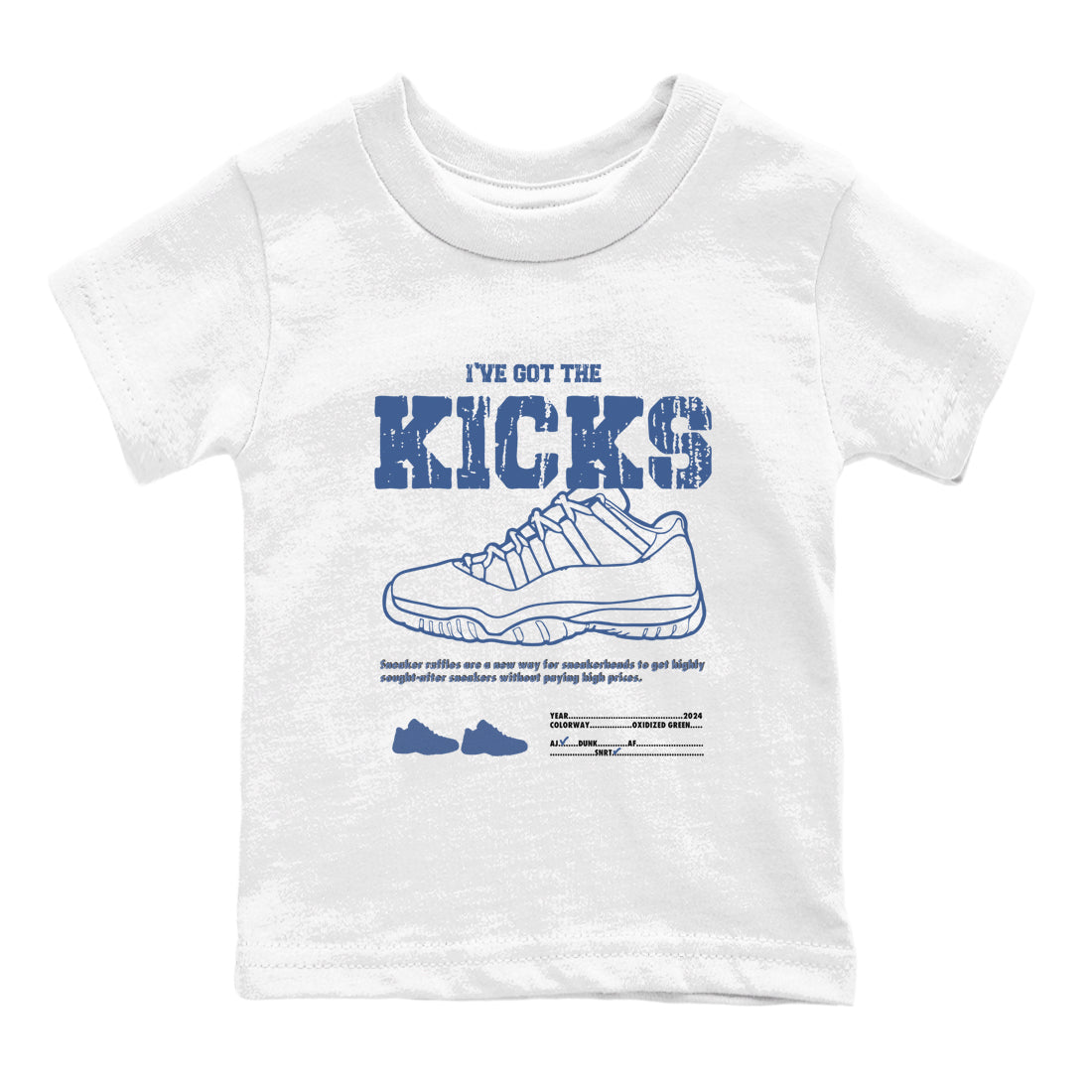 I've Got The Kicks snkmatch Tees Kids - Air Jordan 11 Diffused Blue